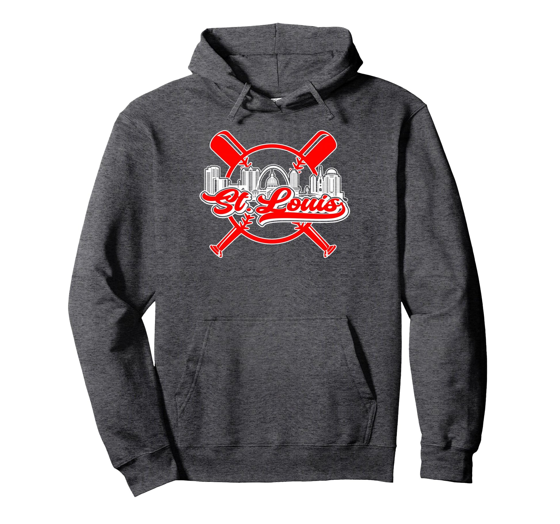 St Louis Baseball Hoodie - Casual Everyday Wear Unisex - T-Shirt, Sweatshirt, Hoodie