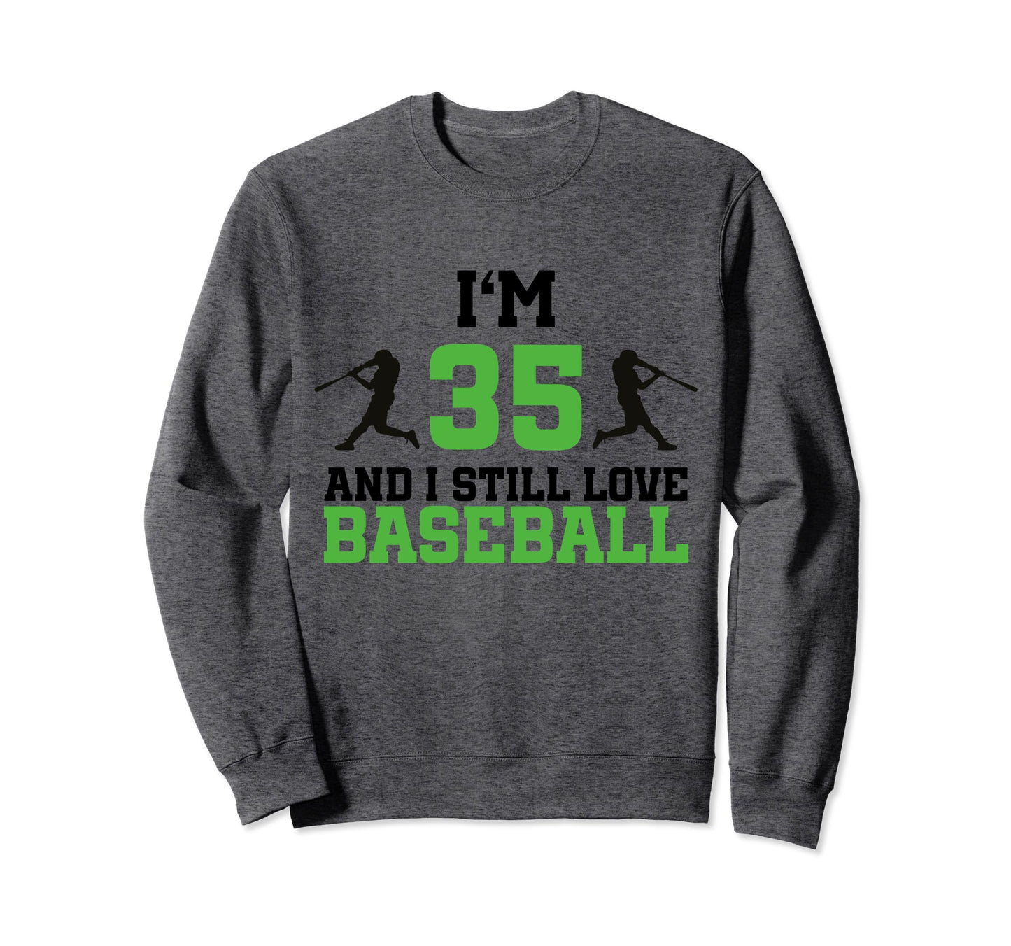 35Th Birthday Baseball 35 Years Sweatshirt - Custom Art Print for Adults - T-Shirt, Sweatshirt, Hoodie