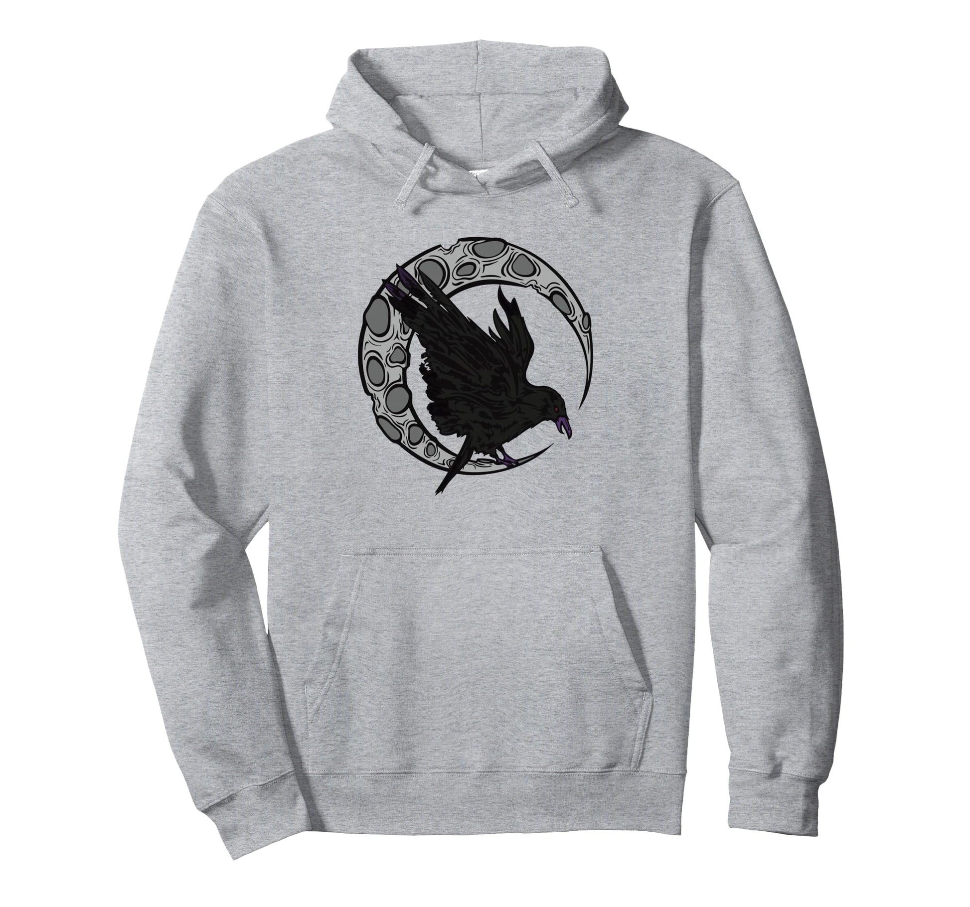 Alt Emo Y2K Fairycore Nordic Crow Crescent Hoodie - Trendy Graphic Unisex - T-Shirt, Sweatshirt, Hoodie