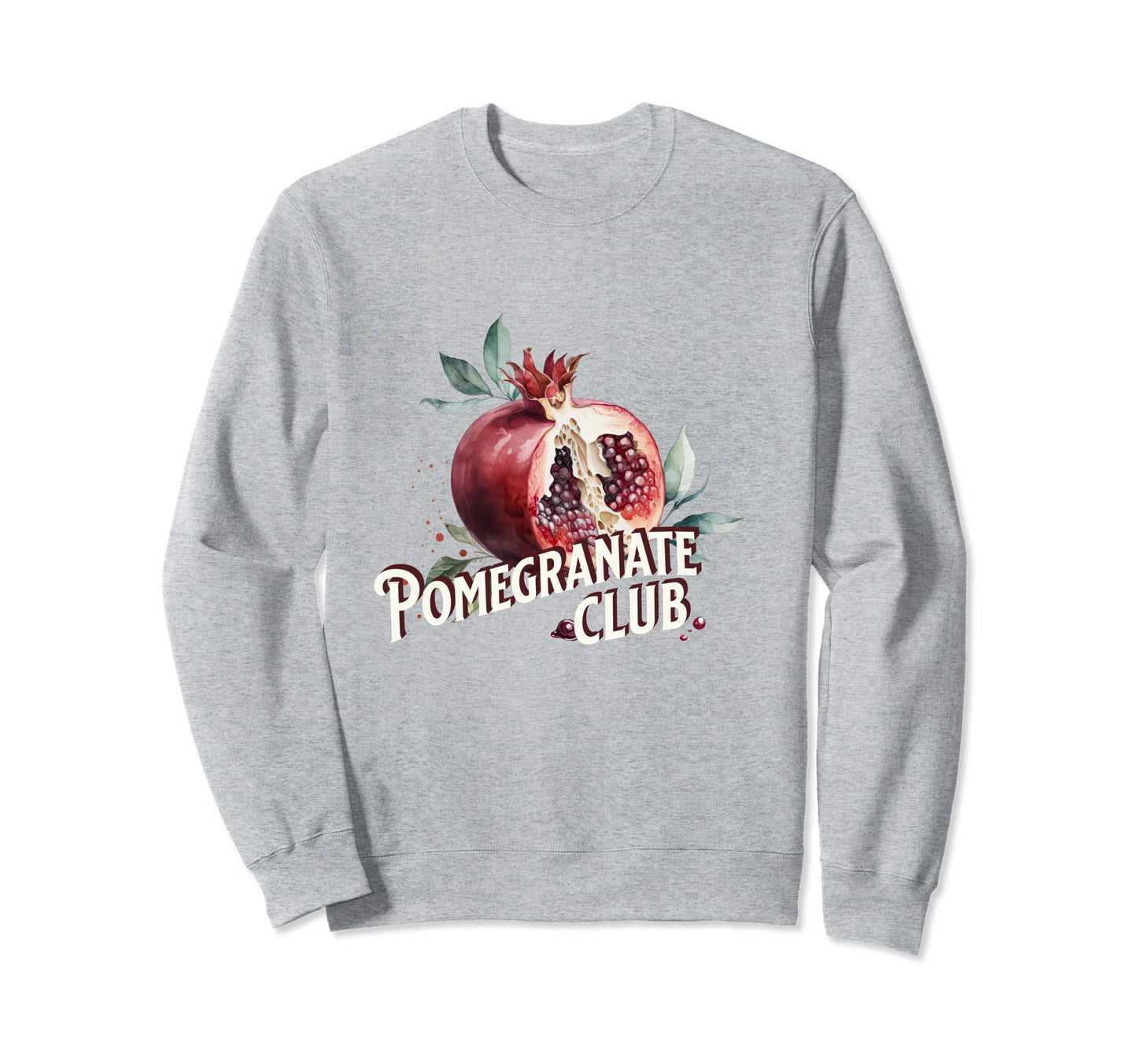 Pomegranate Club Y2K Aesthetic Sweatshirt - Graphic Print for Adults - T-Shirt, Sweatshirt, Hoodie