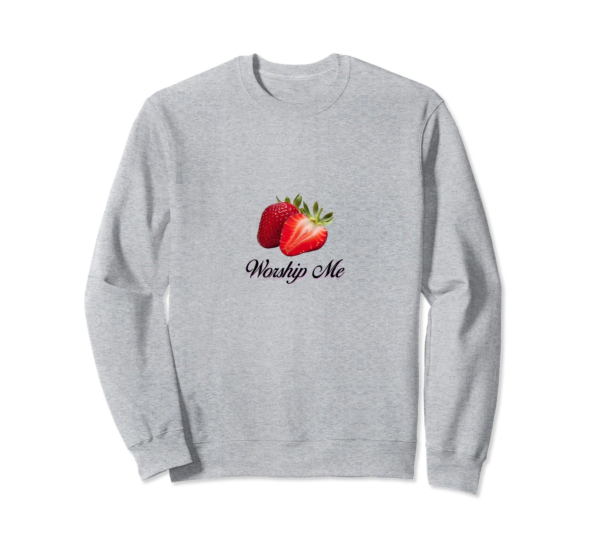 Worship Me Coquette Strawberries Sweatshirt - Custom Art Print Unisex - T-Shirt, Sweatshirt, Hoodie