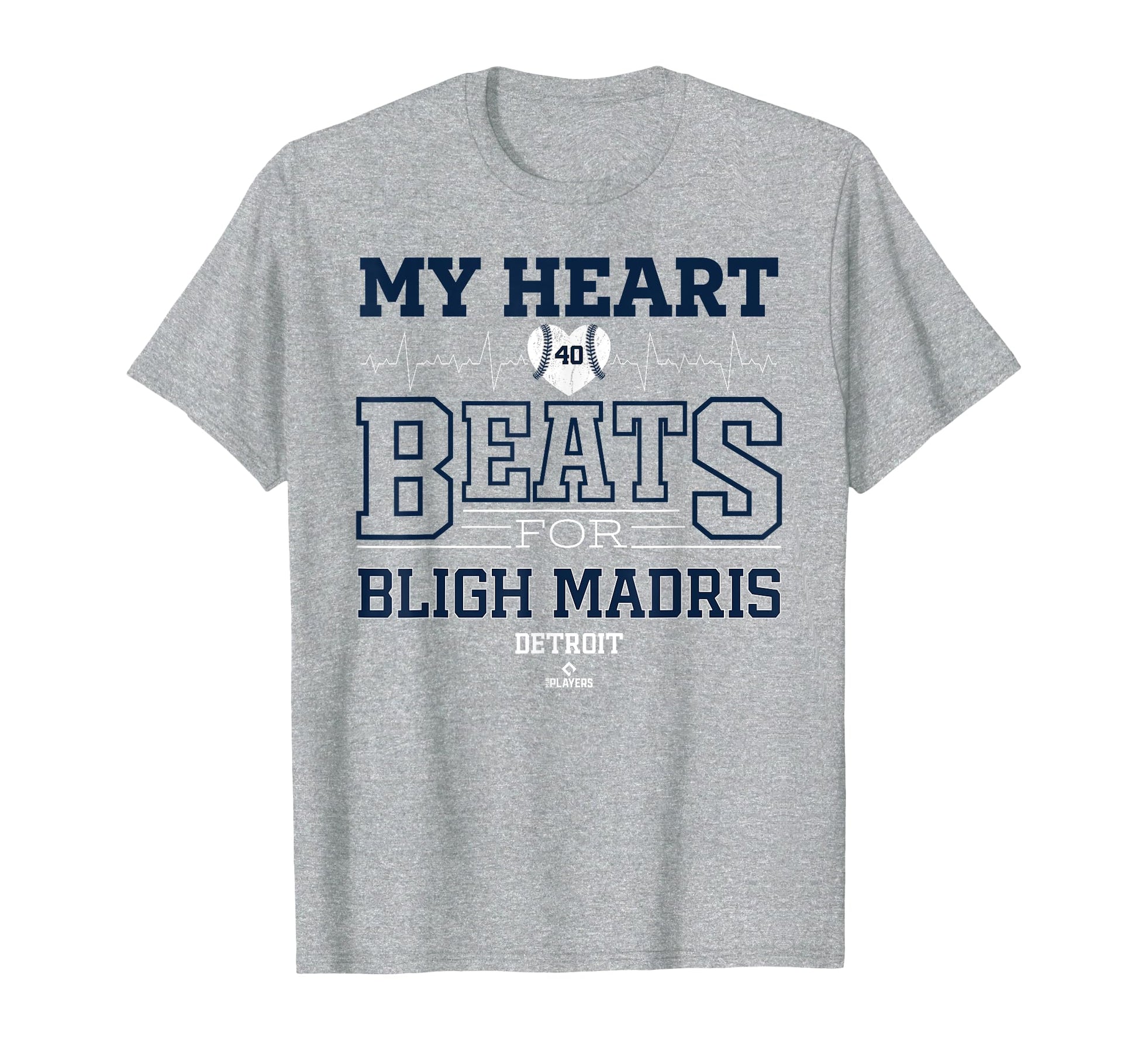 My Heart Beats Bligh Madris Detroit T-Shirt - Unique Graphic for Adults - T-Shirt, Sweatshirt, Hoodie