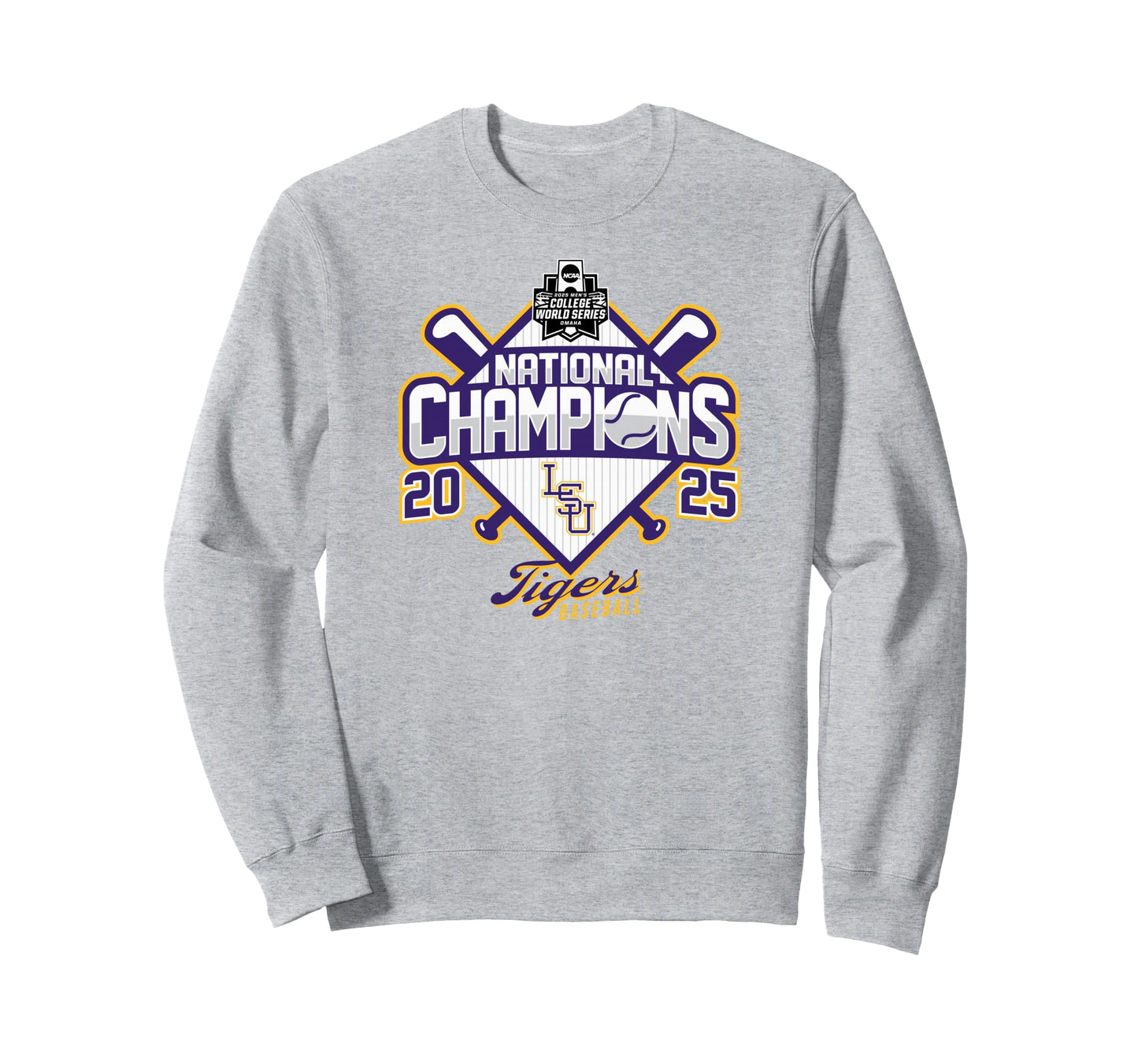 Lsu Tigers Baseball National Sweatshirt - Streetwear Style Men Women - T-Shirt, Sweatshirt, Hoodie