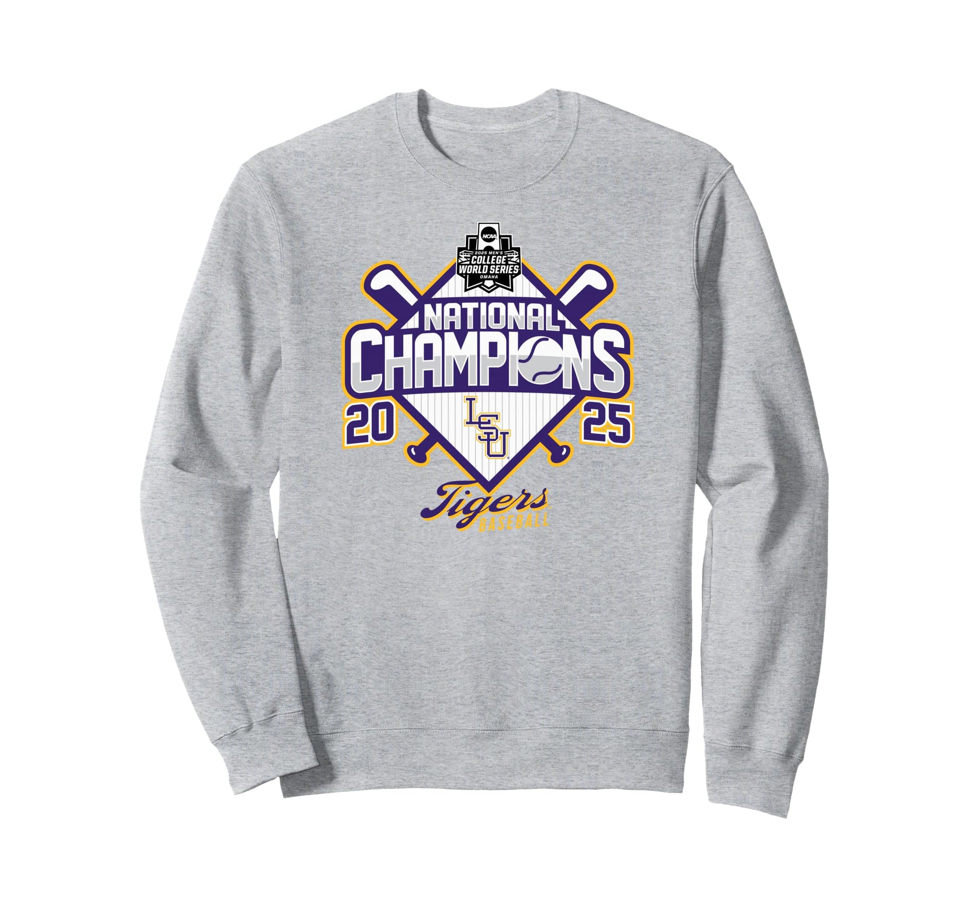 Lsu Tigers Baseball National Sweatshirt - Streetwear Style Men Women - T-Shirt, Sweatshirt, Hoodie