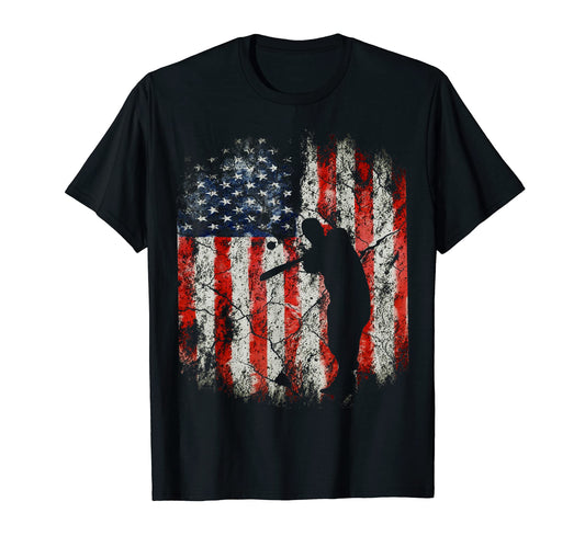Baseball American Usa Flag T-Shirt - Streetwear Style for Adults - T-Shirt, Sweatshirt, Hoodie
