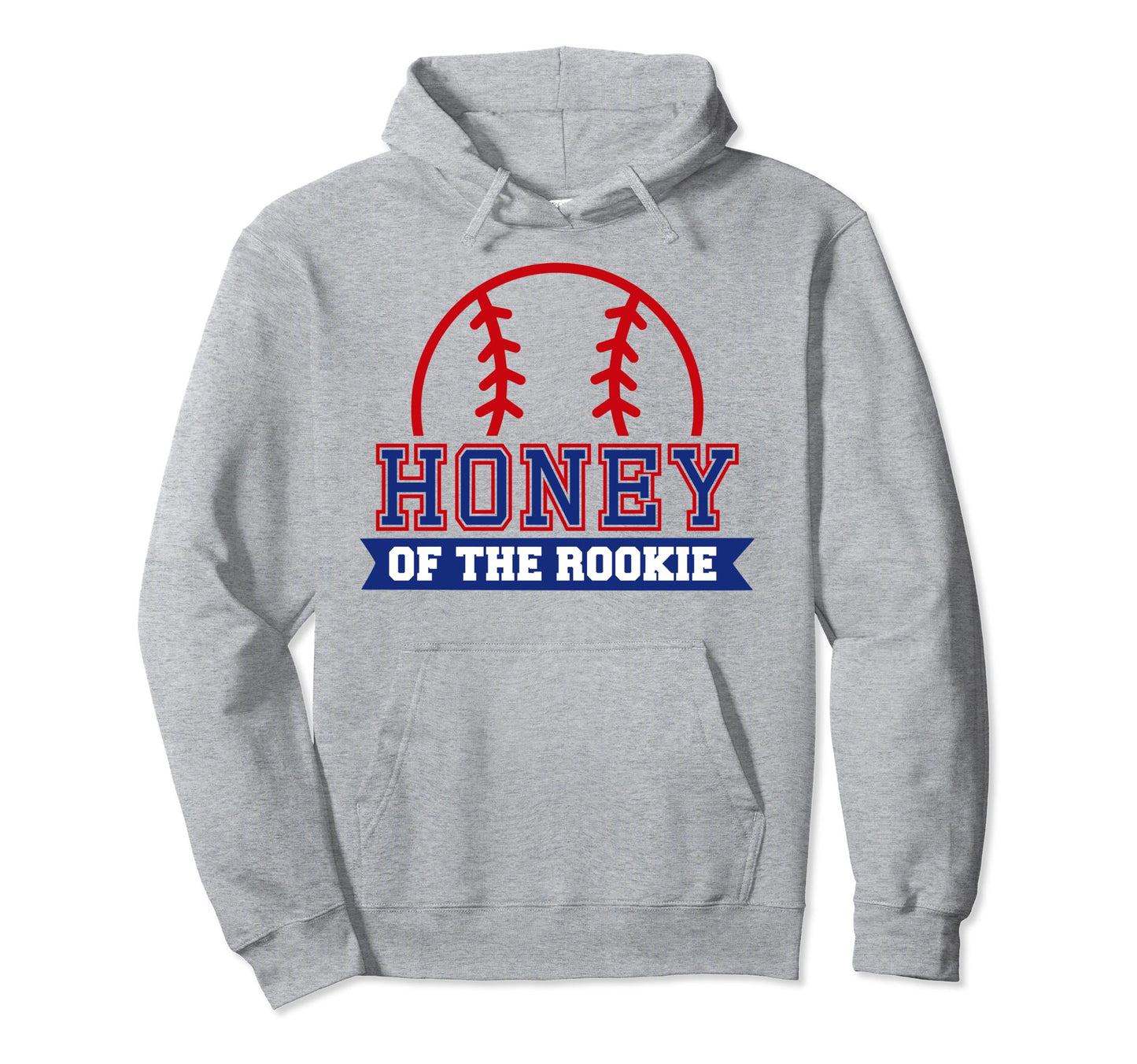 Honey Rookie 1St Birthday Baseball Theme Hoodie - Aesthetic Graphic Unisex - T-Shirt, Sweatshirt, Hoodie