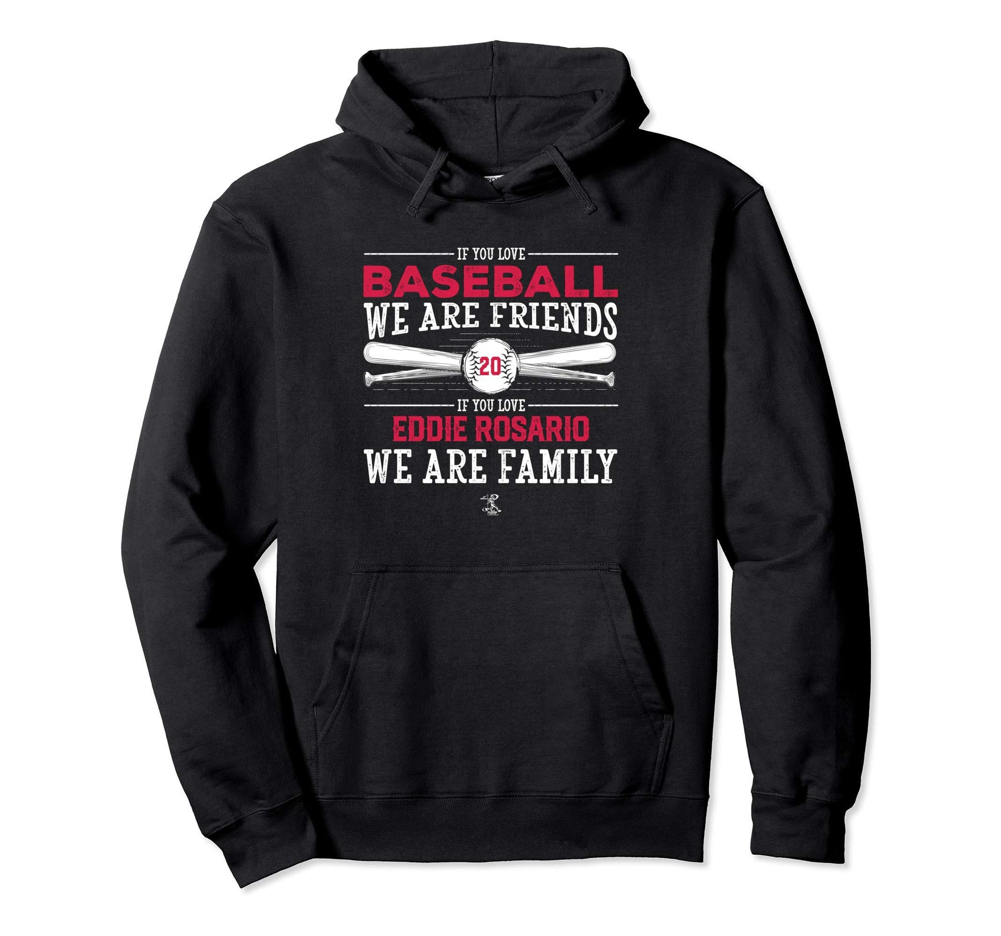 Eddie Rosario If You Love Baseball Hoodie - Trendy Graphic for Adults - T-Shirt, Sweatshirt, Hoodie