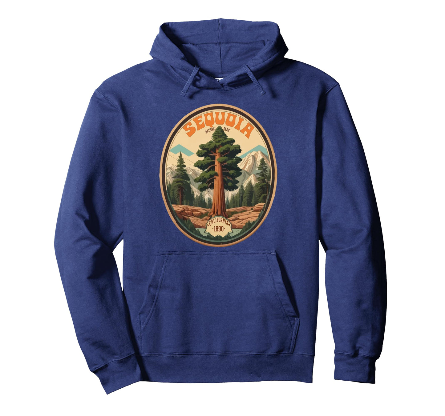 Sequoia National Park Tree Illustration Hoodie - Fun Novelty Design Unisex - T-Shirt, Sweatshirt, Hoodie