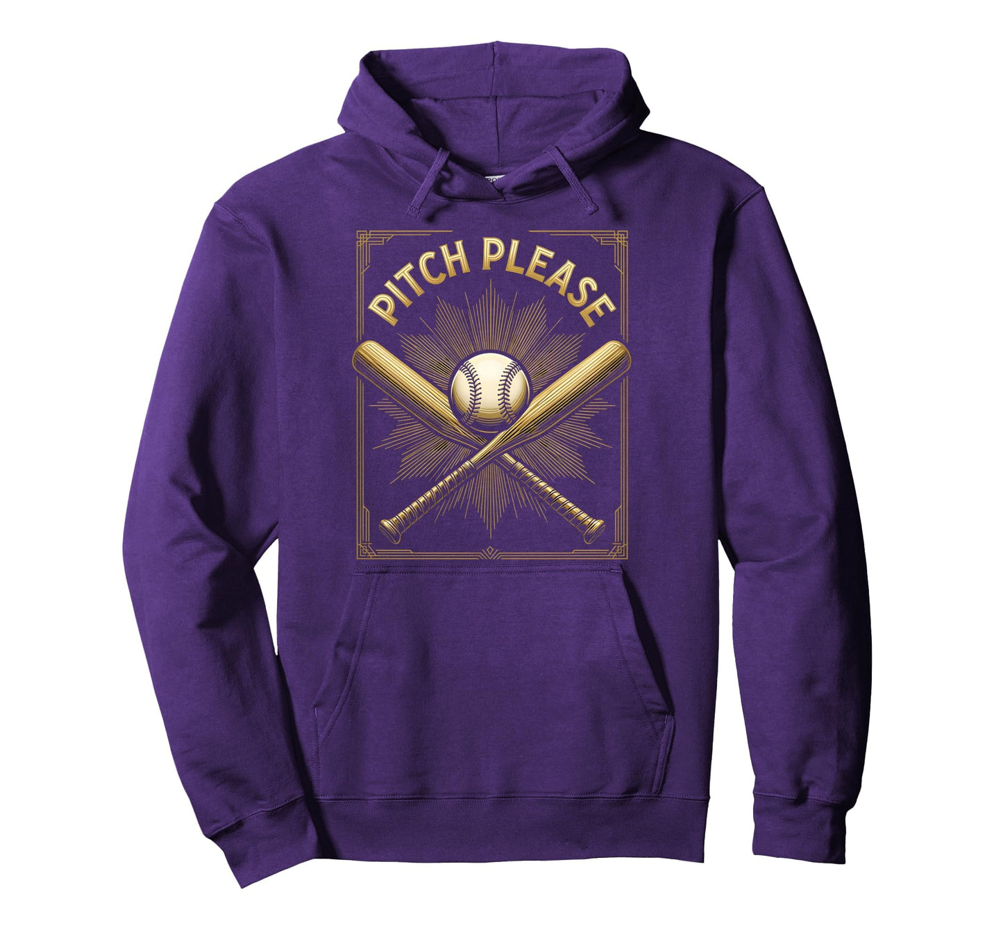 Pitch Please Funny Softball Hoodie - Fun Novelty Design Unisex - T-Shirt, Sweatshirt, Hoodie