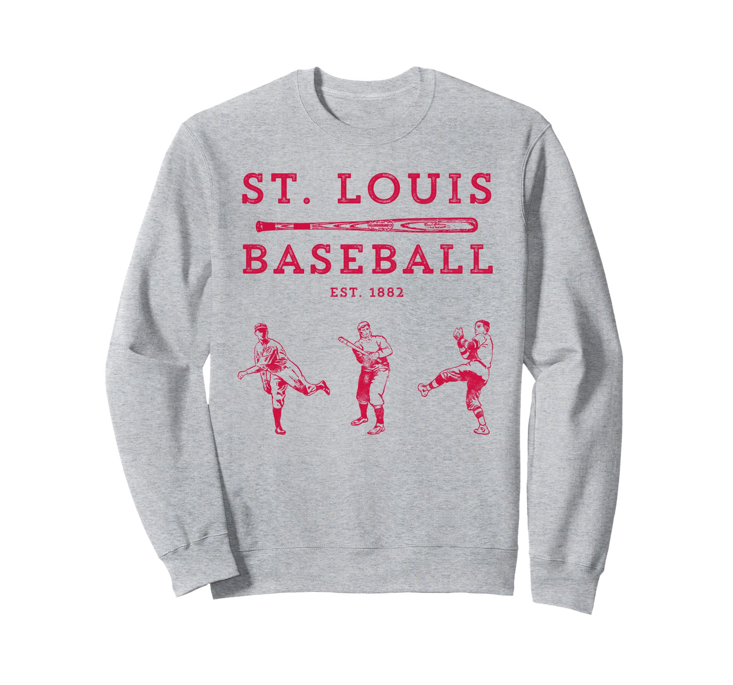 St Louis Missouri Baseball Fan Sweatshirt - Casual Everyday Wear Unisex - T-Shirt, Sweatshirt, Hoodie