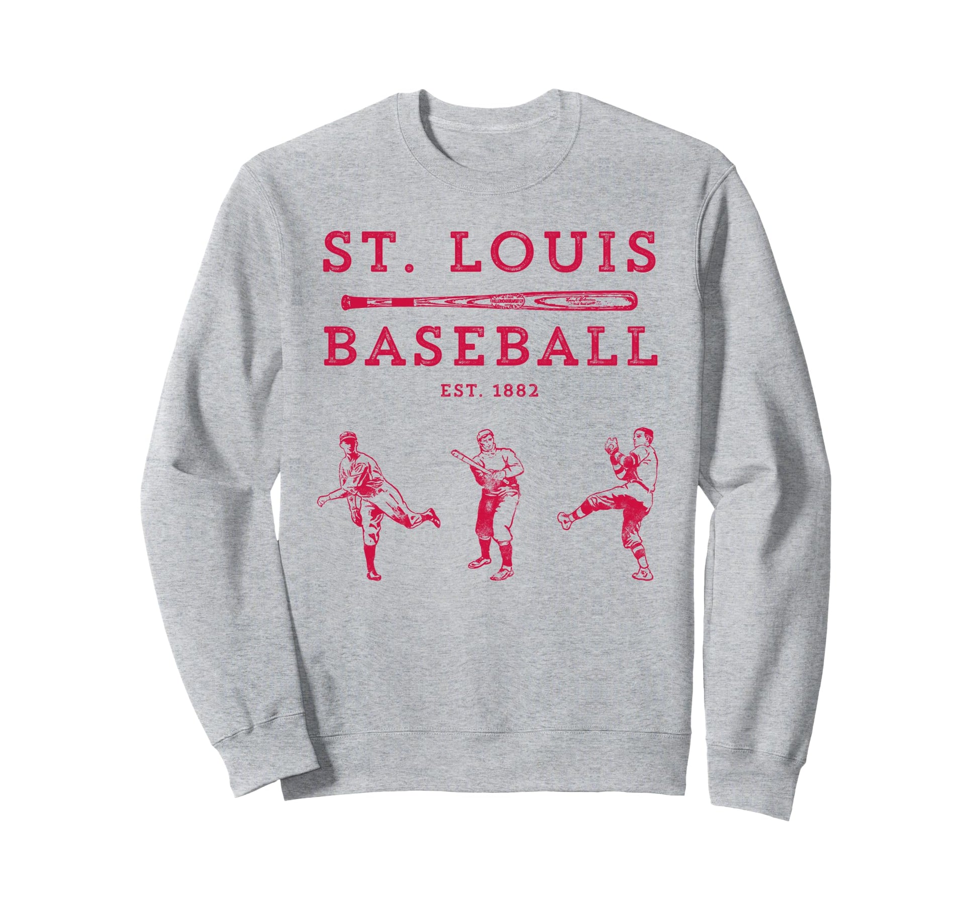 St Louis Missouri Baseball Fan Sweatshirt - Casual Everyday Wear Unisex - T-Shirt, Sweatshirt, Hoodie