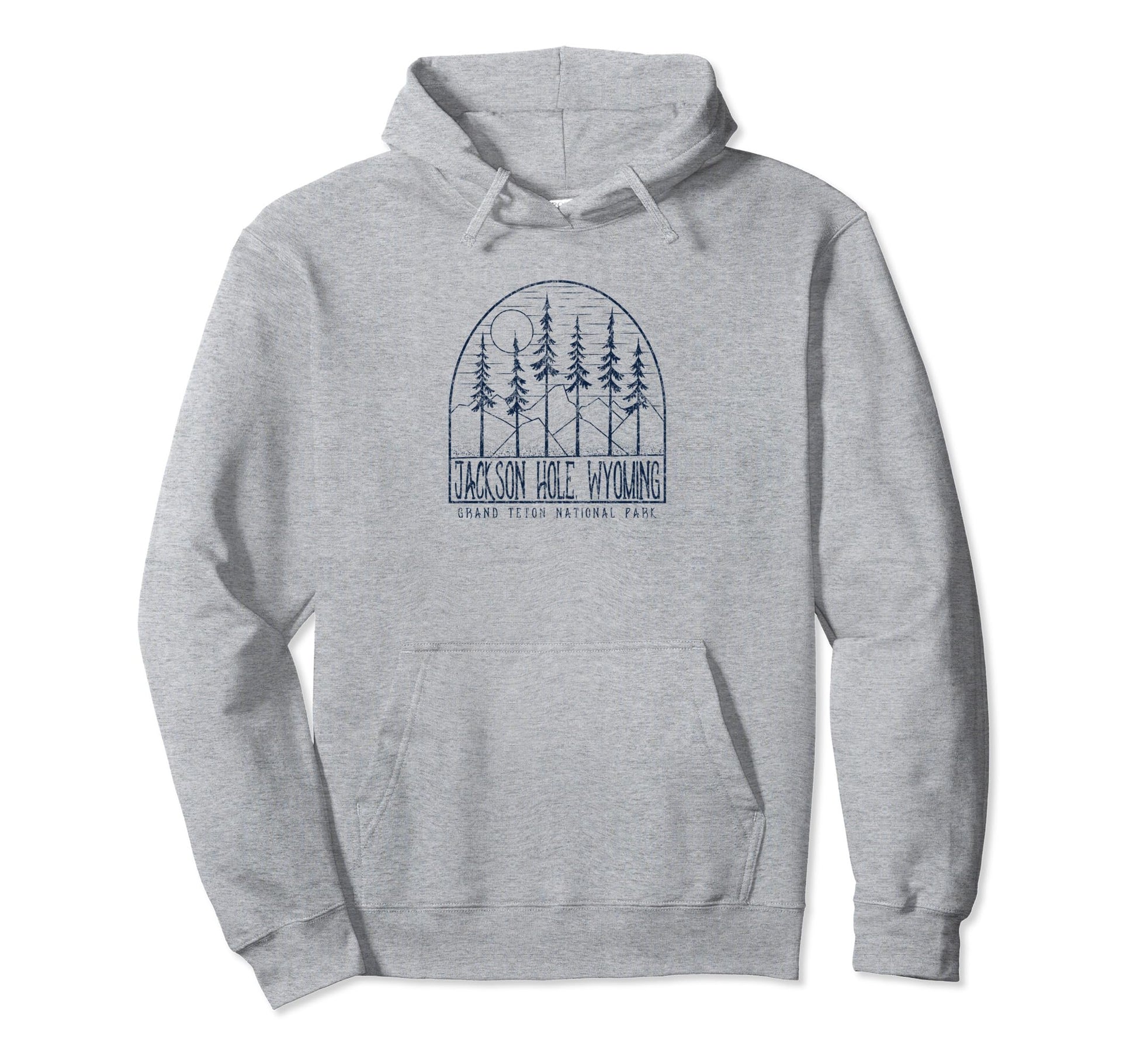 Grand Teton National Park Pine Trees Hoodie - Unique Graphic Unisex - T-Shirt, Sweatshirt, Hoodie