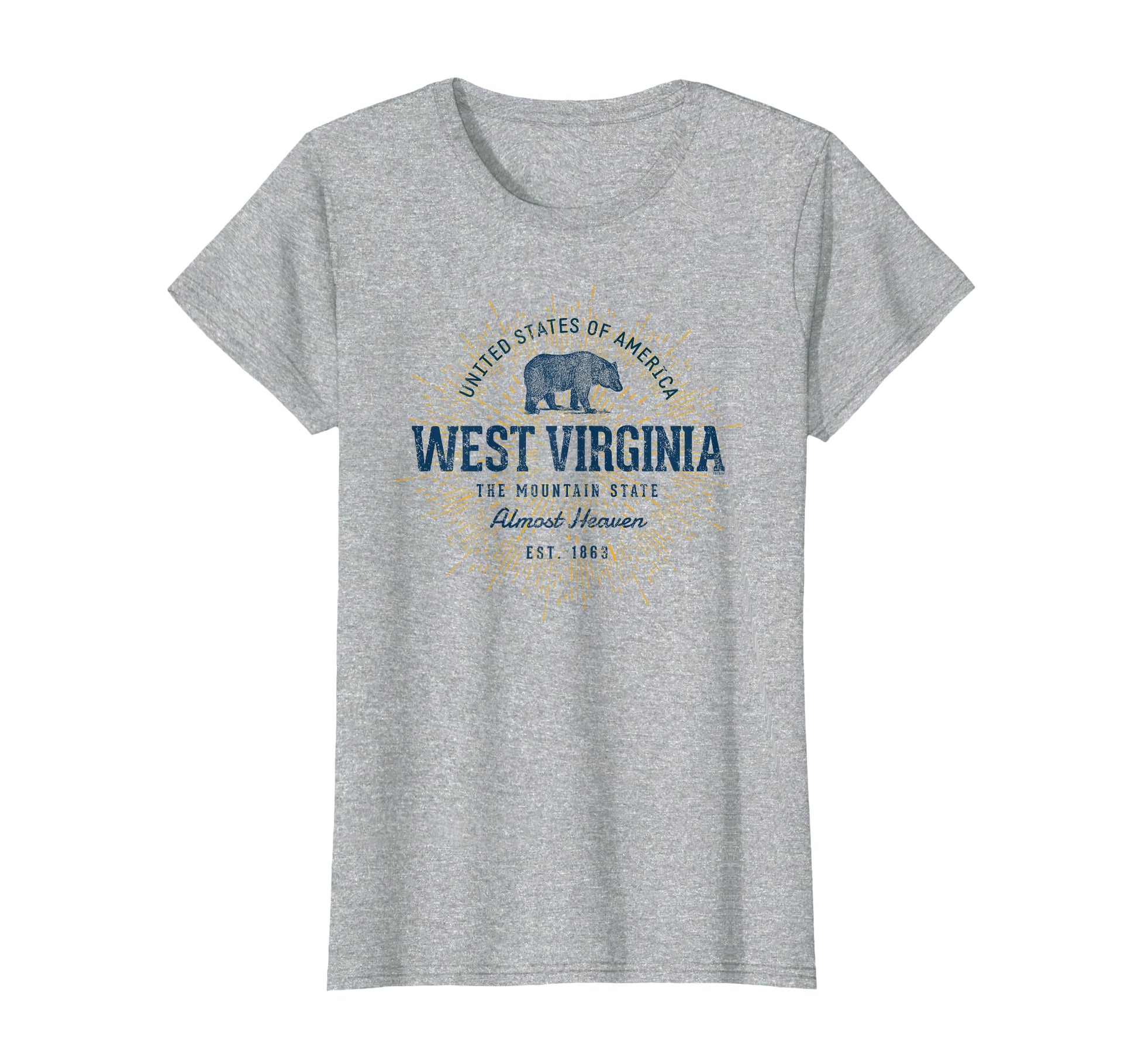 State West Virginia T-Shirt - Graphic Print Men Women - T-Shirt, Sweatshirt, Hoodie