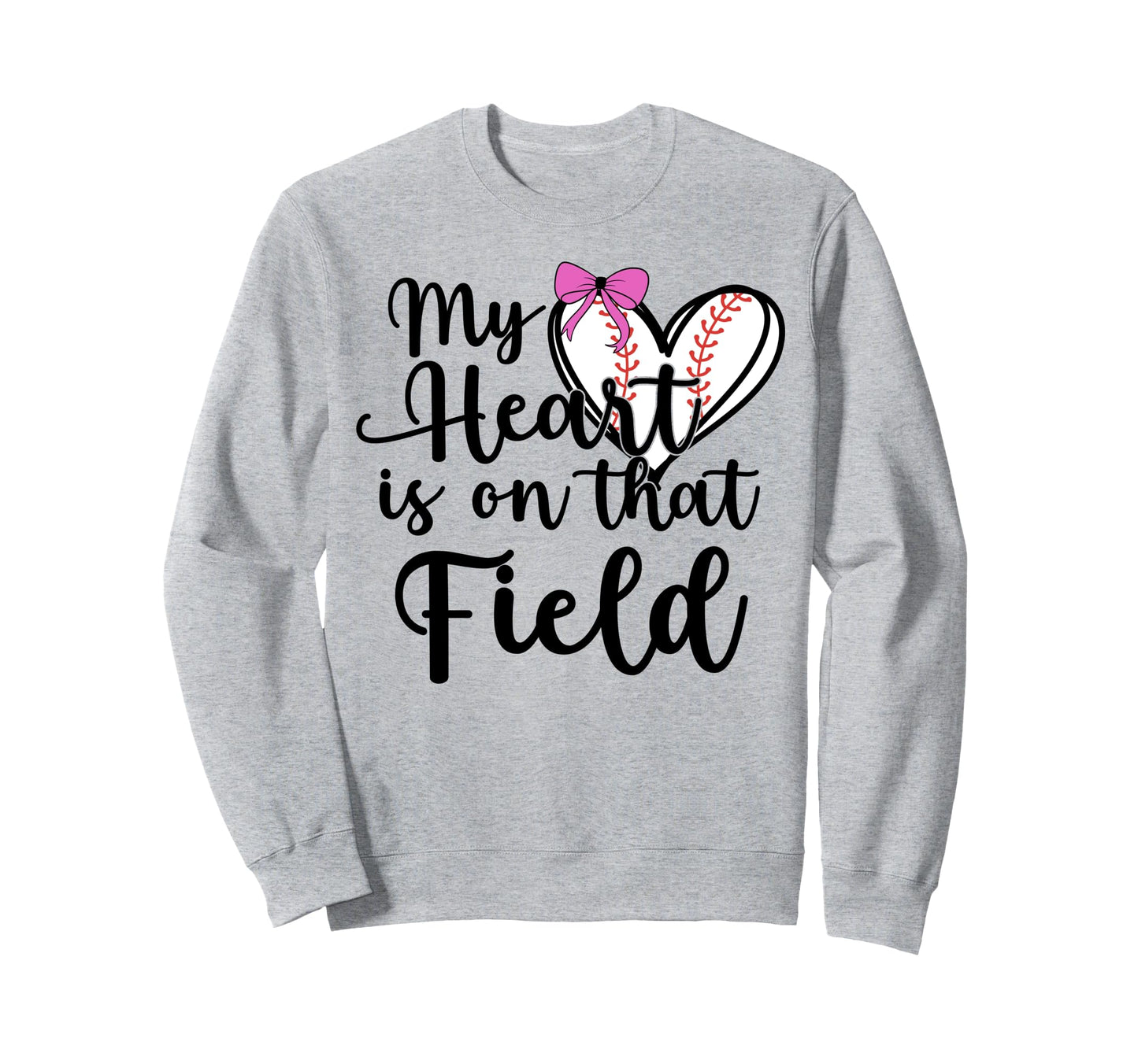 Baseball Mom Coquette Bow My Sweatshirt - Streetwear Style for Adults - T-Shirt, Sweatshirt, Hoodie
