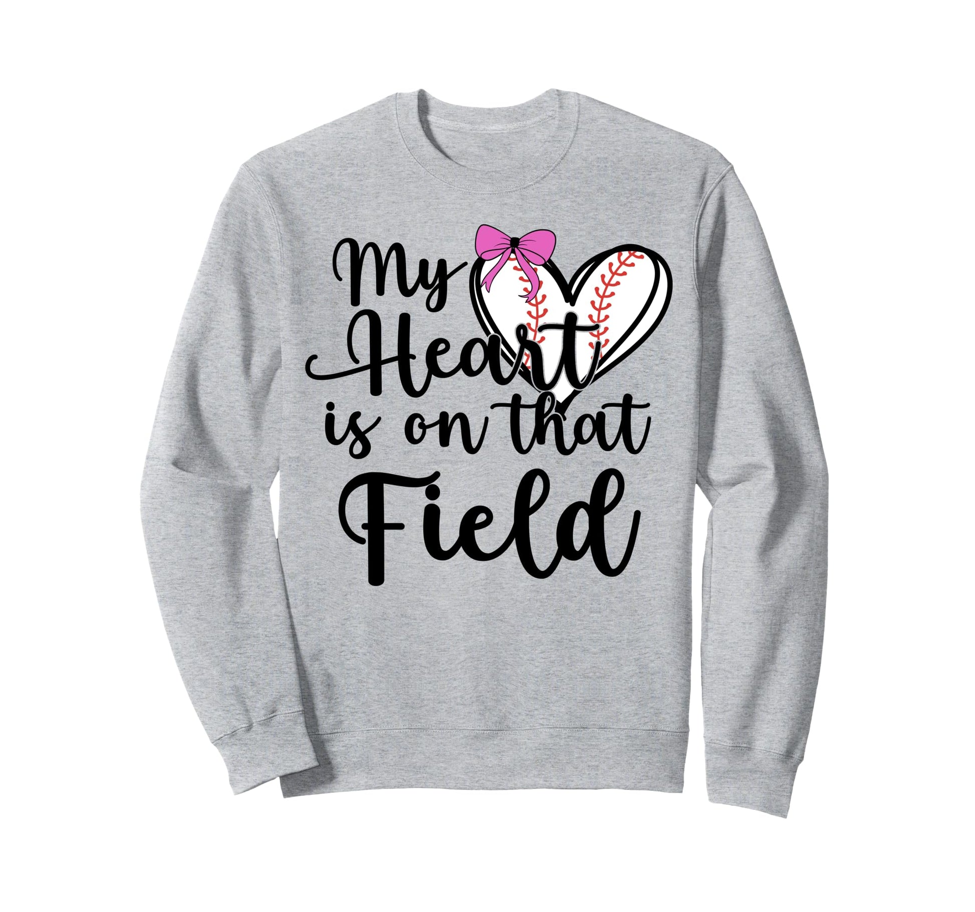 Baseball Mom Coquette Bow My Sweatshirt - Streetwear Style for Adults - T-Shirt, Sweatshirt, Hoodie