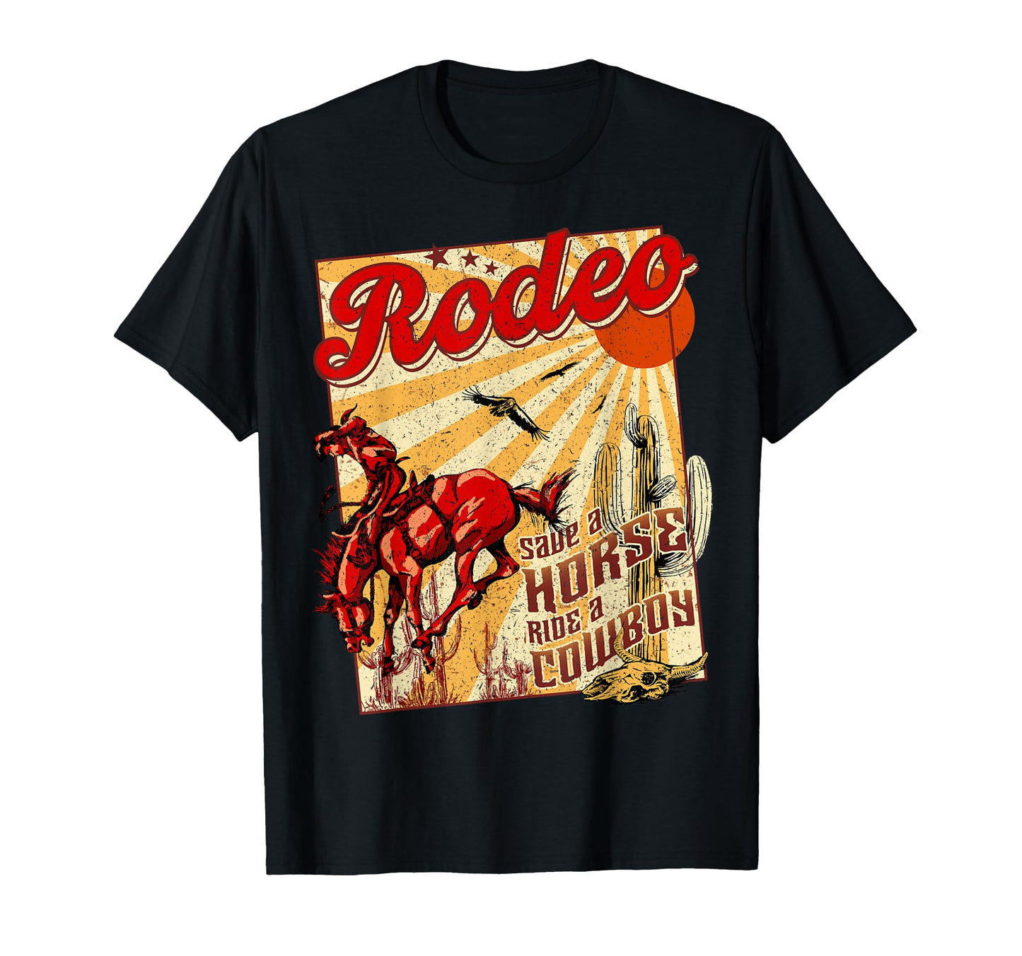Save Horse Ride Cowboy Rodeo Western T-Shirt - Trendy Graphic Men Women - T-Shirt, Sweatshirt, Hoodie