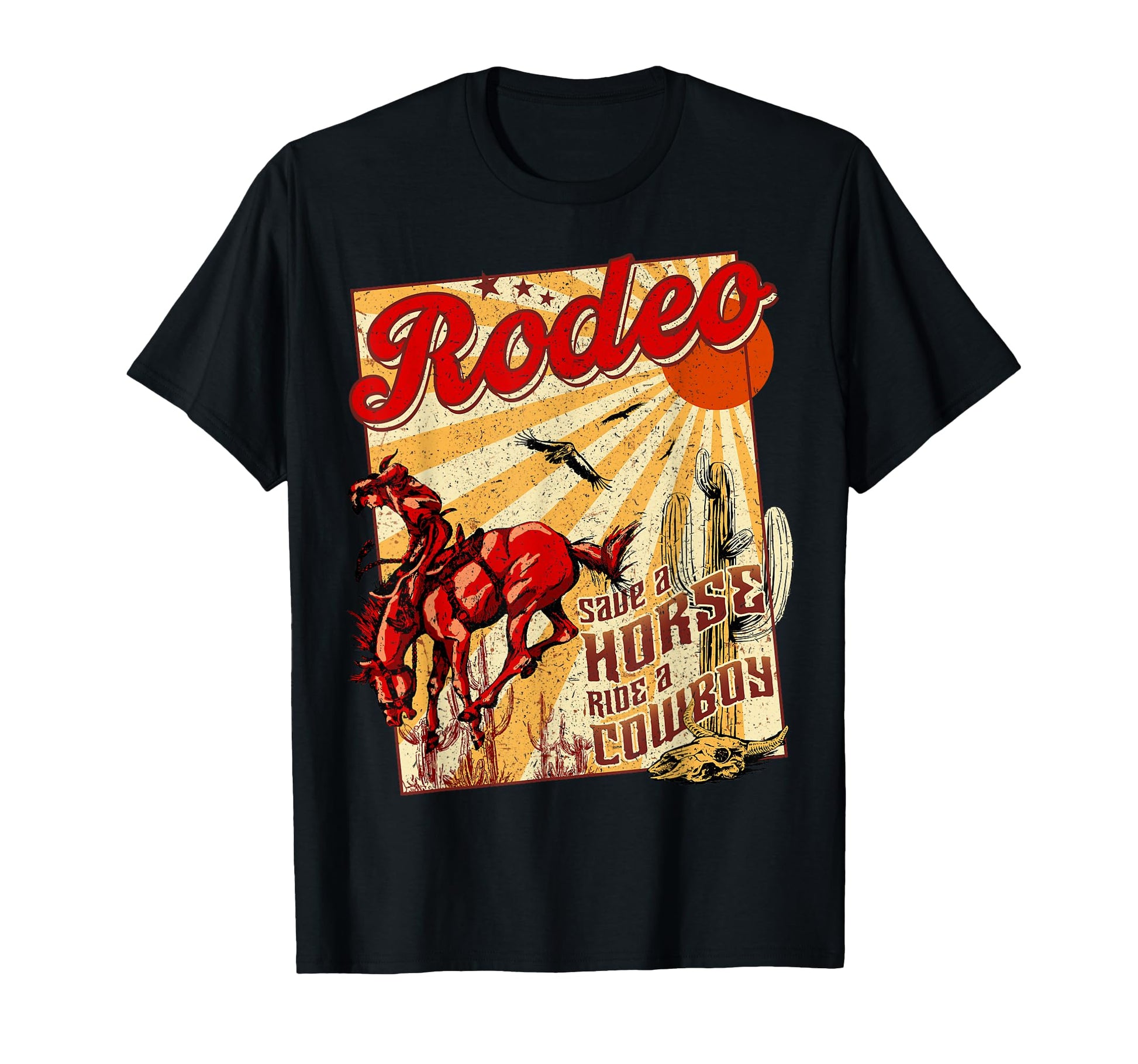 Save Horse Ride Cowboy Rodeo Western T-Shirt - Trendy Graphic Men Women - T-Shirt, Sweatshirt, Hoodie