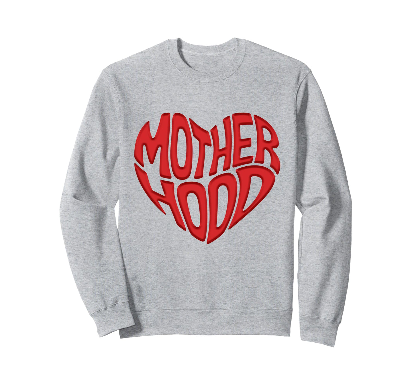 Big Love Mom Red Heart Shape Sweatshirt - Minimalist Print Unisex - T-Shirt, Sweatshirt, Hoodie