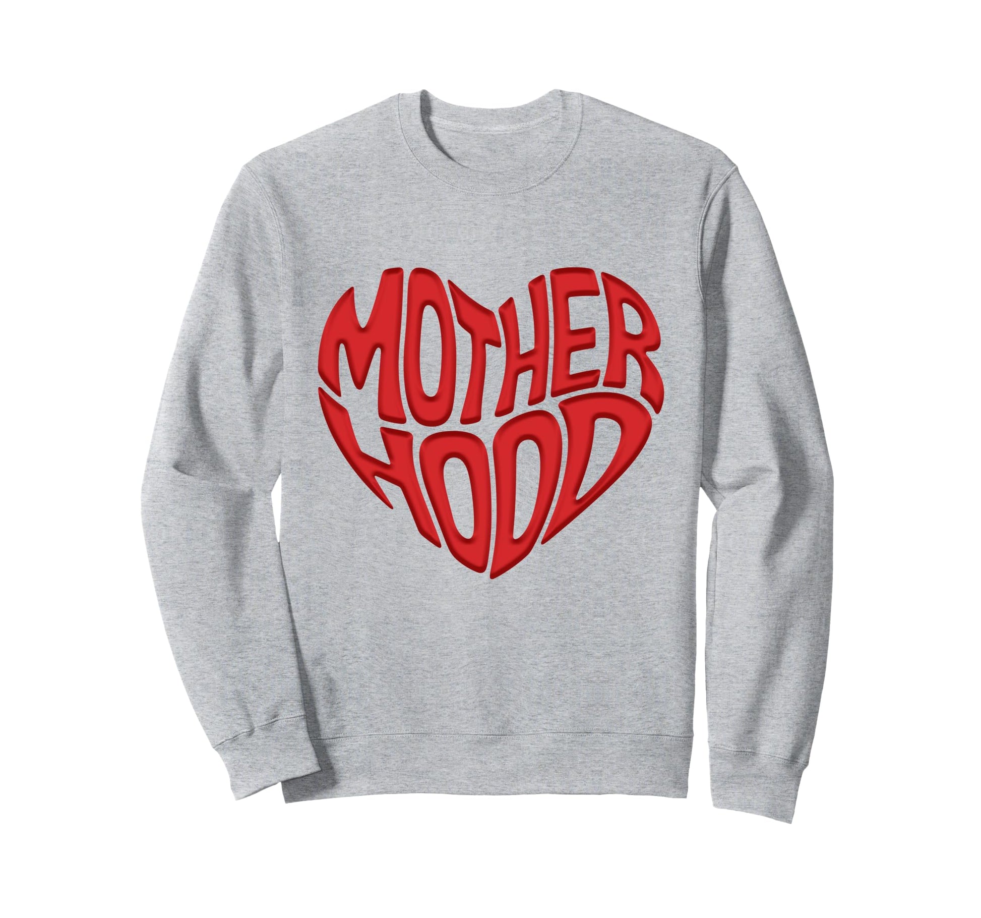 Big Love Mom Red Heart Shape Sweatshirt - Minimalist Print Unisex - T-Shirt, Sweatshirt, Hoodie