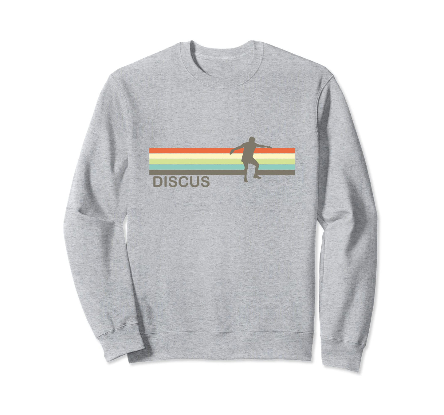 Discus Track And Field Stripe Sweatshirt - Minimalist Print Unisex - T-Shirt, Sweatshirt, Hoodie