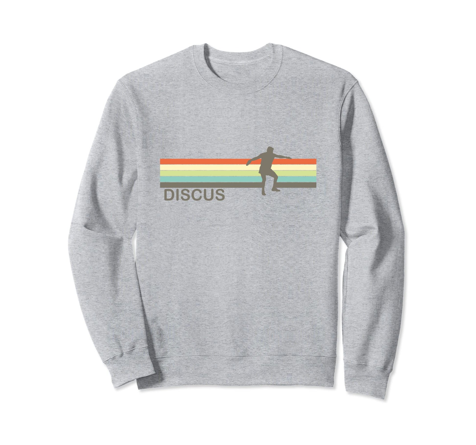 Discus Track And Field Stripe Sweatshirt - Minimalist Print Unisex - T-Shirt, Sweatshirt, Hoodie