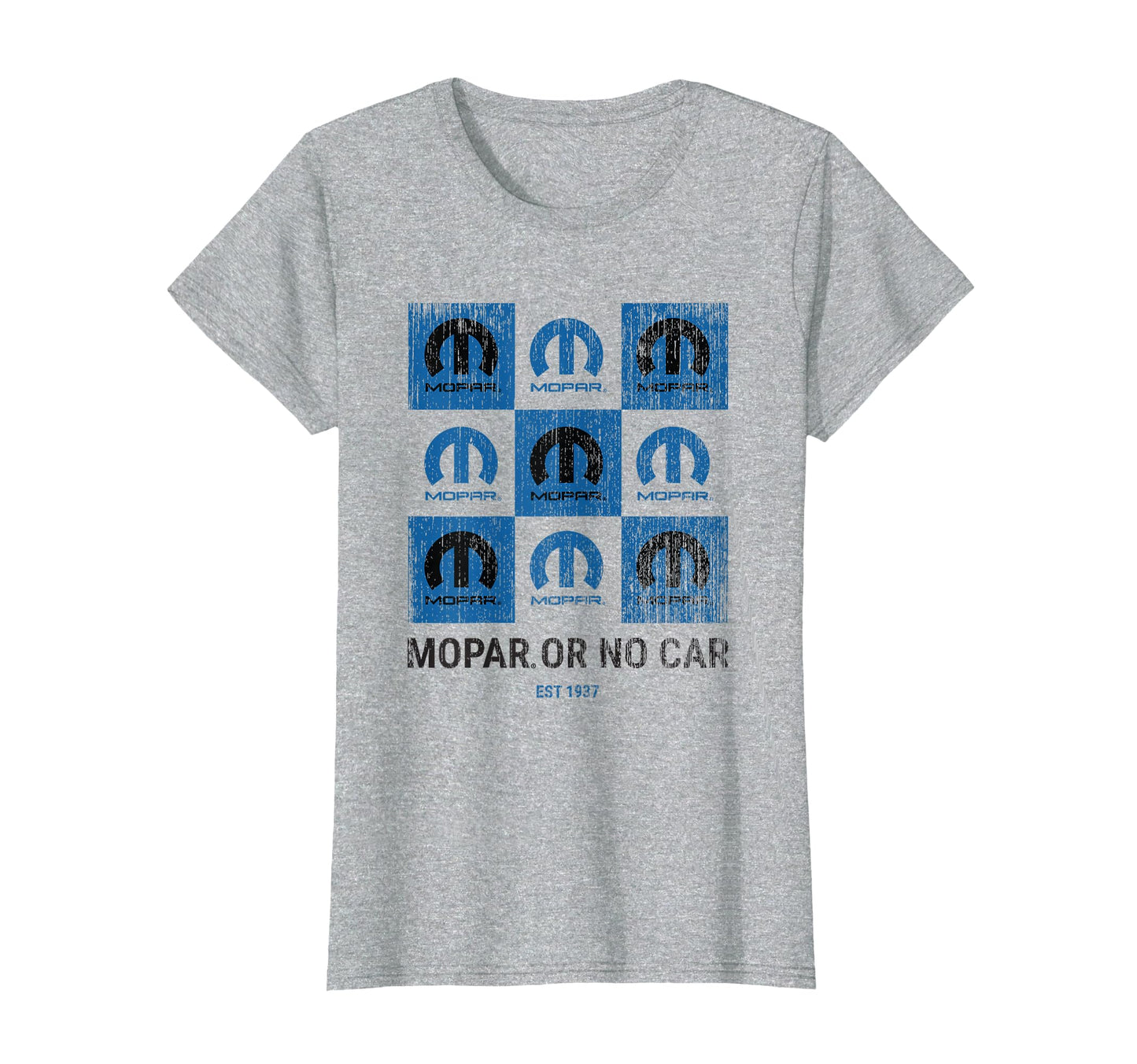 Mopar Or No Car Checkered T-Shirt - Custom Art Print Men Women - T-Shirt, Sweatshirt, Hoodie
