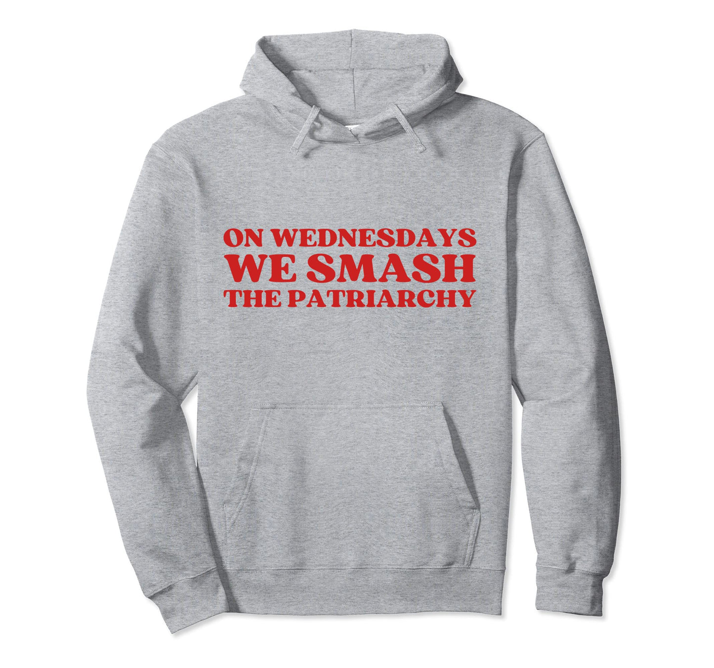 Original Wednesdays We Smash Patriarchy Hoodie - Graphic Print for Adults - T-Shirt, Sweatshirt, Hoodie