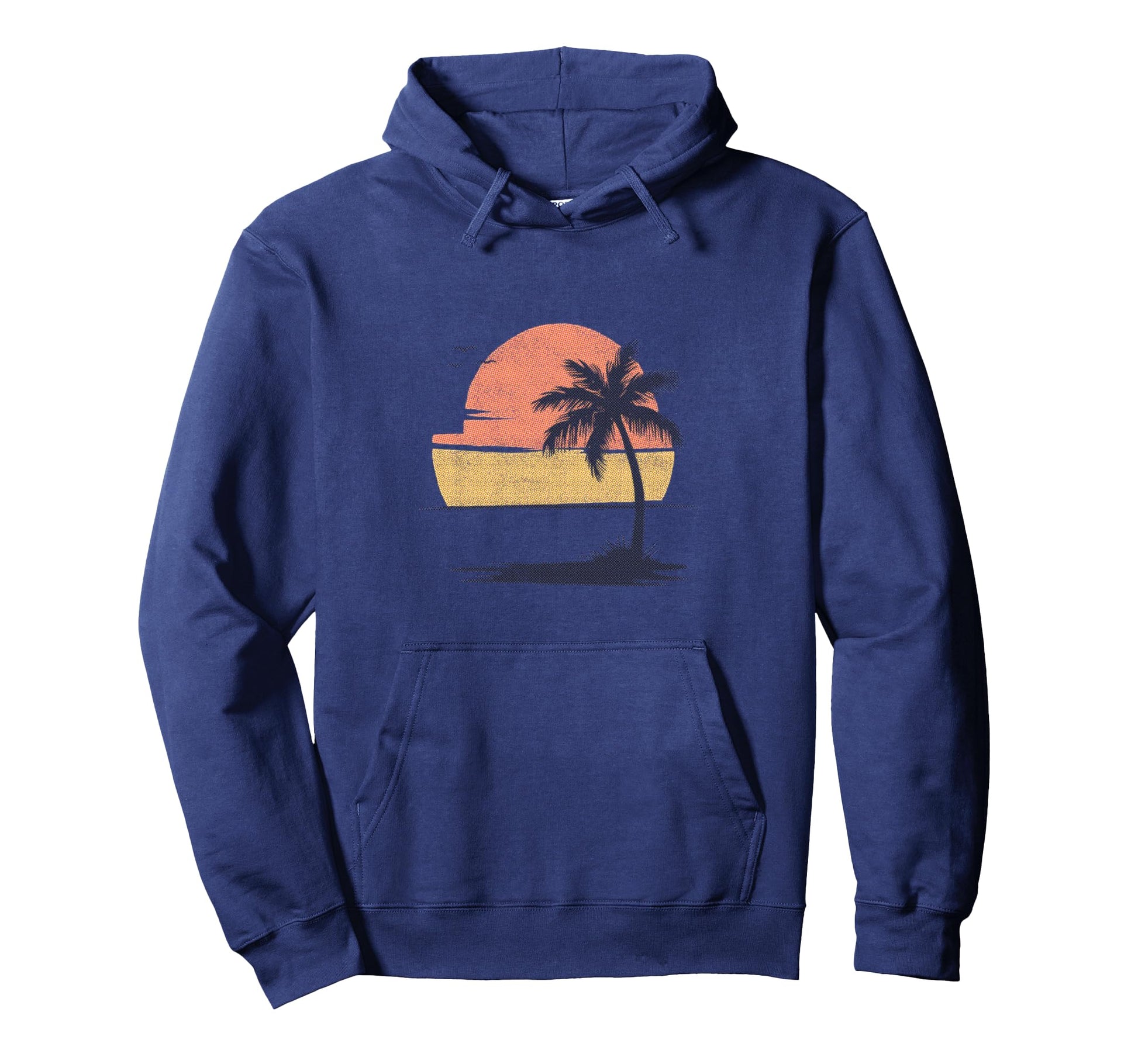 80S Sunset Palm Tree Beach Hoodie - Aesthetic Graphic Men Women - T-Shirt, Sweatshirt, Hoodie