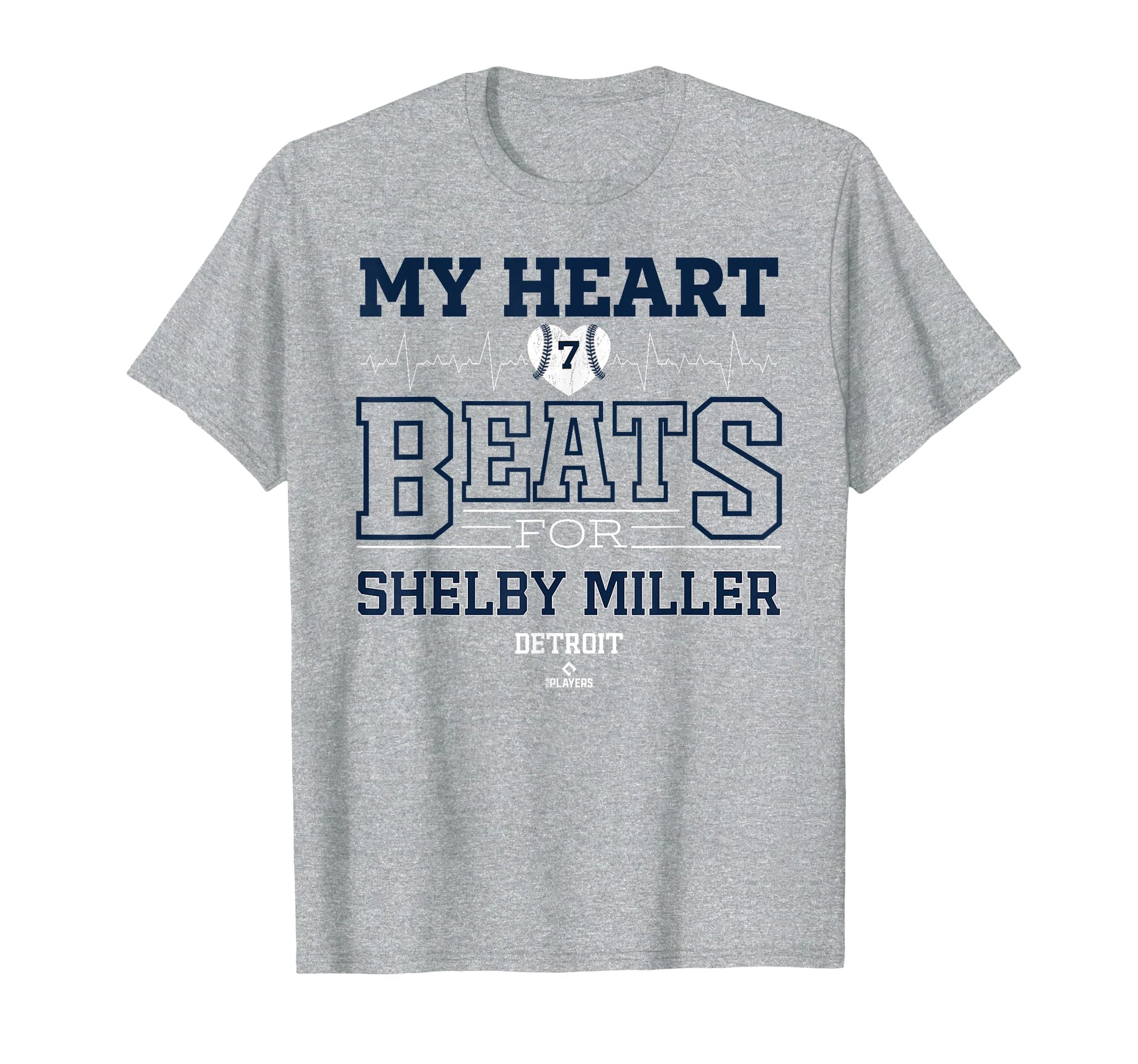 My Heart Beats Shelby Miller Detroit T-Shirt - Fun Novelty Design Unisex - T-Shirt, Sweatshirt, Hoodie