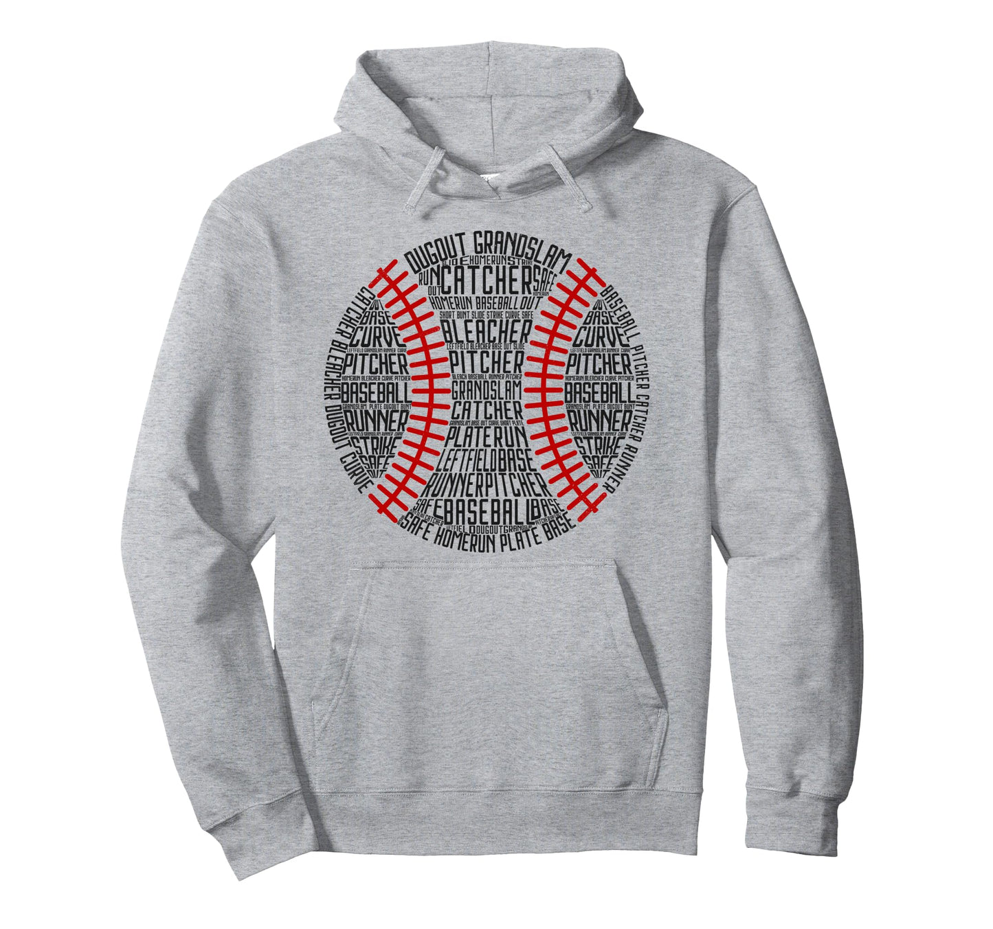 Baseball Fan Word Cloud Baseball Hoodie - Fun Novelty Design Unisex - T-Shirt, Sweatshirt, Hoodie