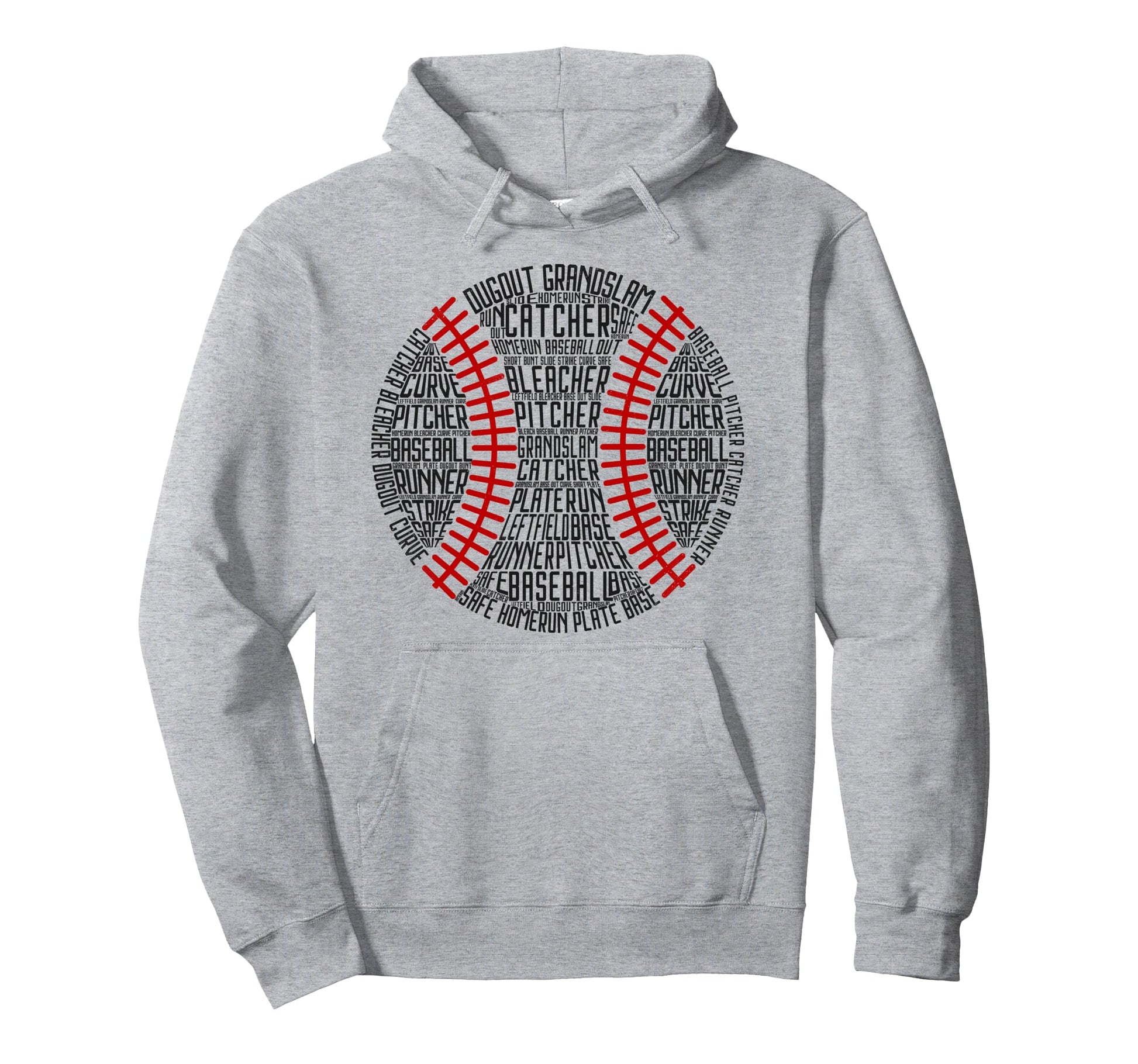 Baseball Fan Word Cloud Baseball Hoodie - Fun Novelty Design Unisex - T-Shirt, Sweatshirt, Hoodie