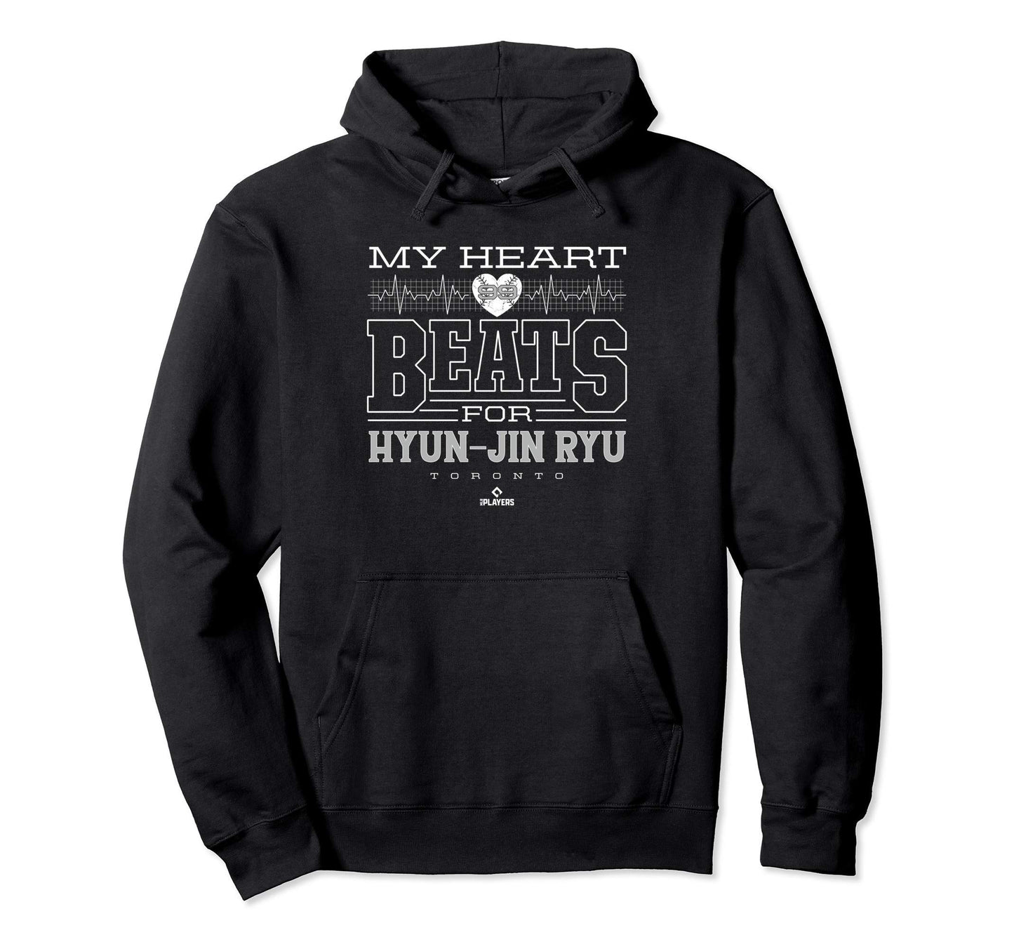 My Heart Beats Hyun Jin Ryu Hoodie - Novelty Apparel for Adults - T-Shirt, Sweatshirt, Hoodie