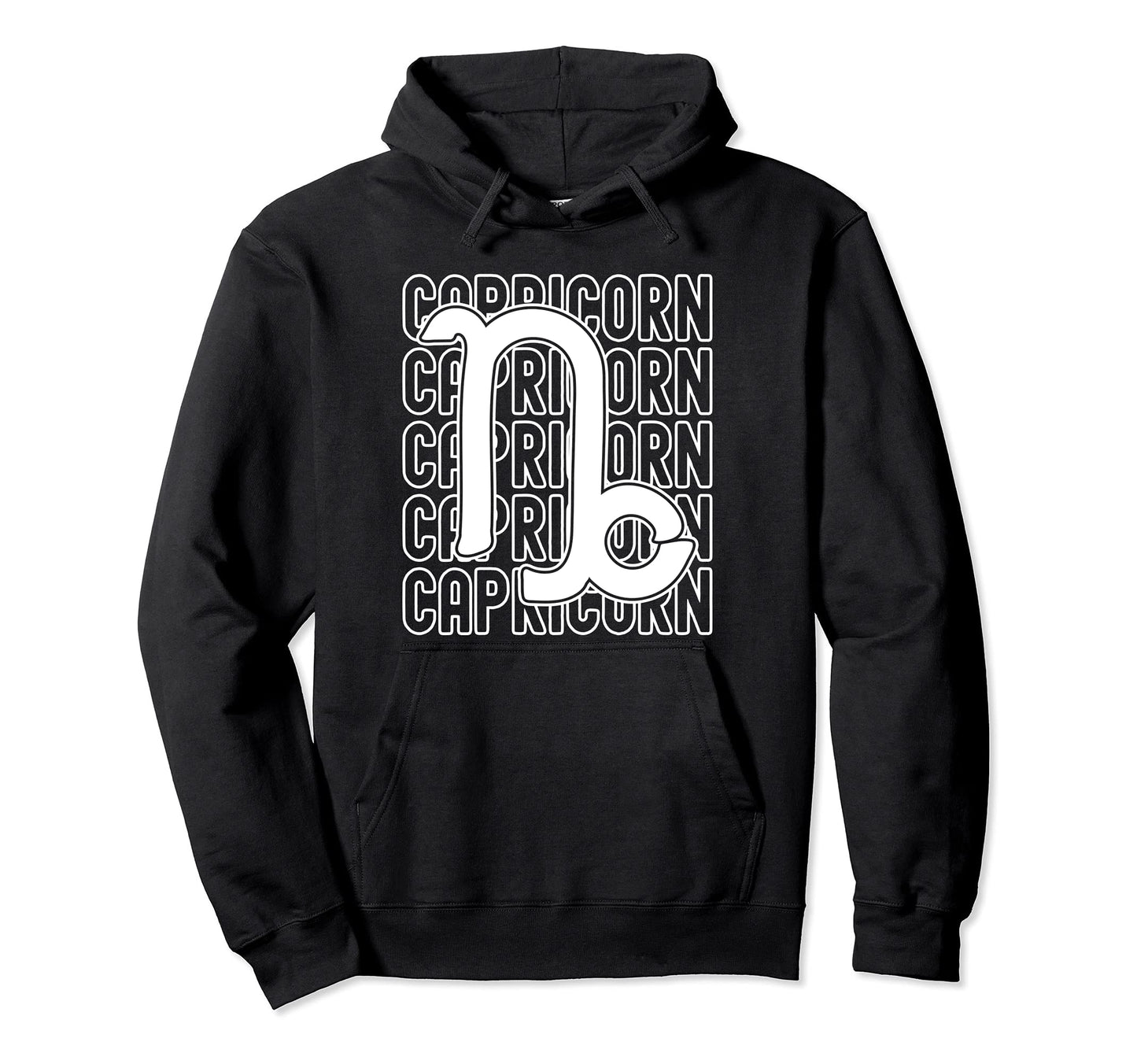 Capricorn Zodiac Sign Typography Hoodie - Streetwear Style Men Women - T-Shirt, Sweatshirt, Hoodie