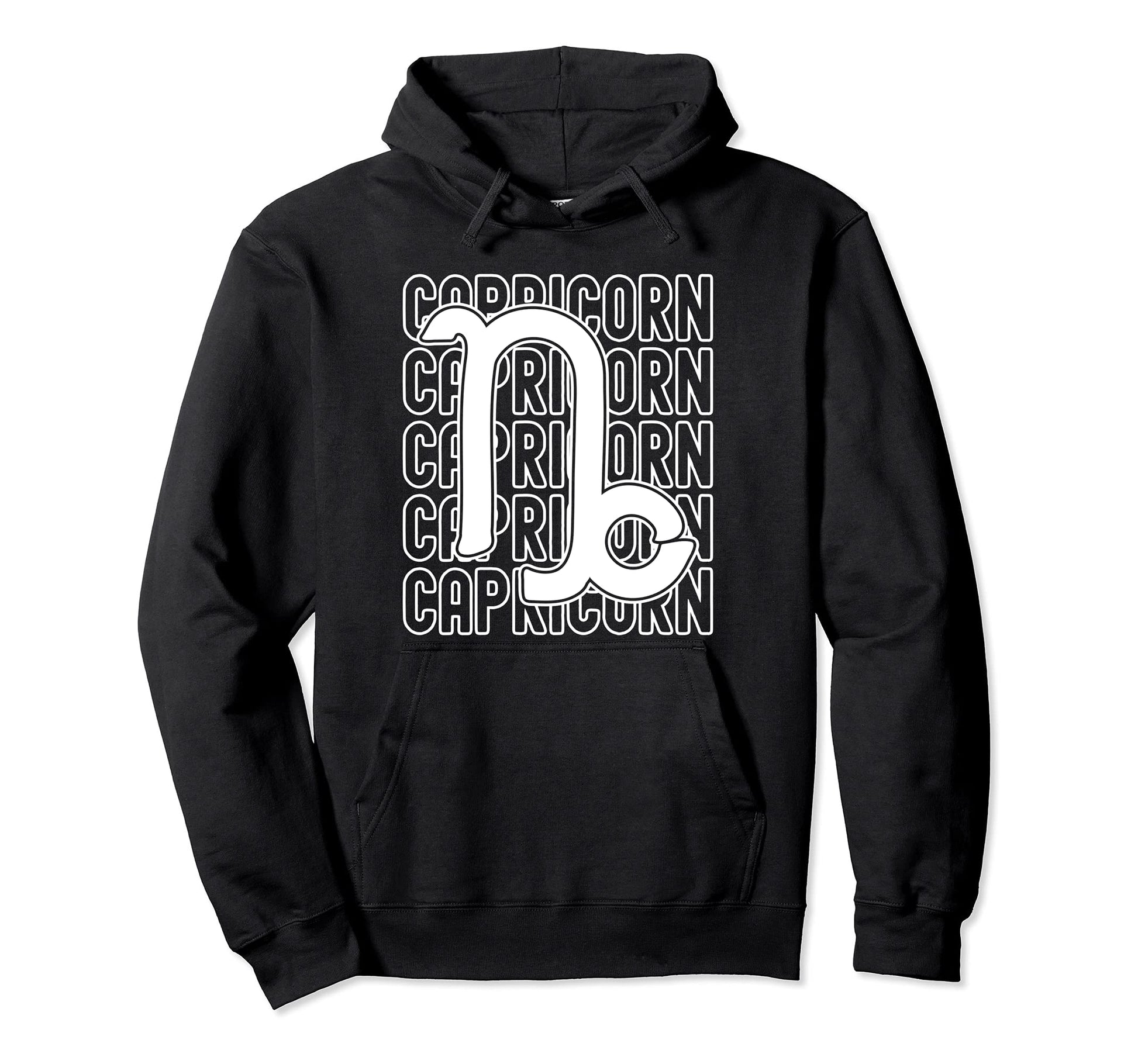 Capricorn Zodiac Sign Typography Hoodie - Streetwear Style Men Women - T-Shirt, Sweatshirt, Hoodie