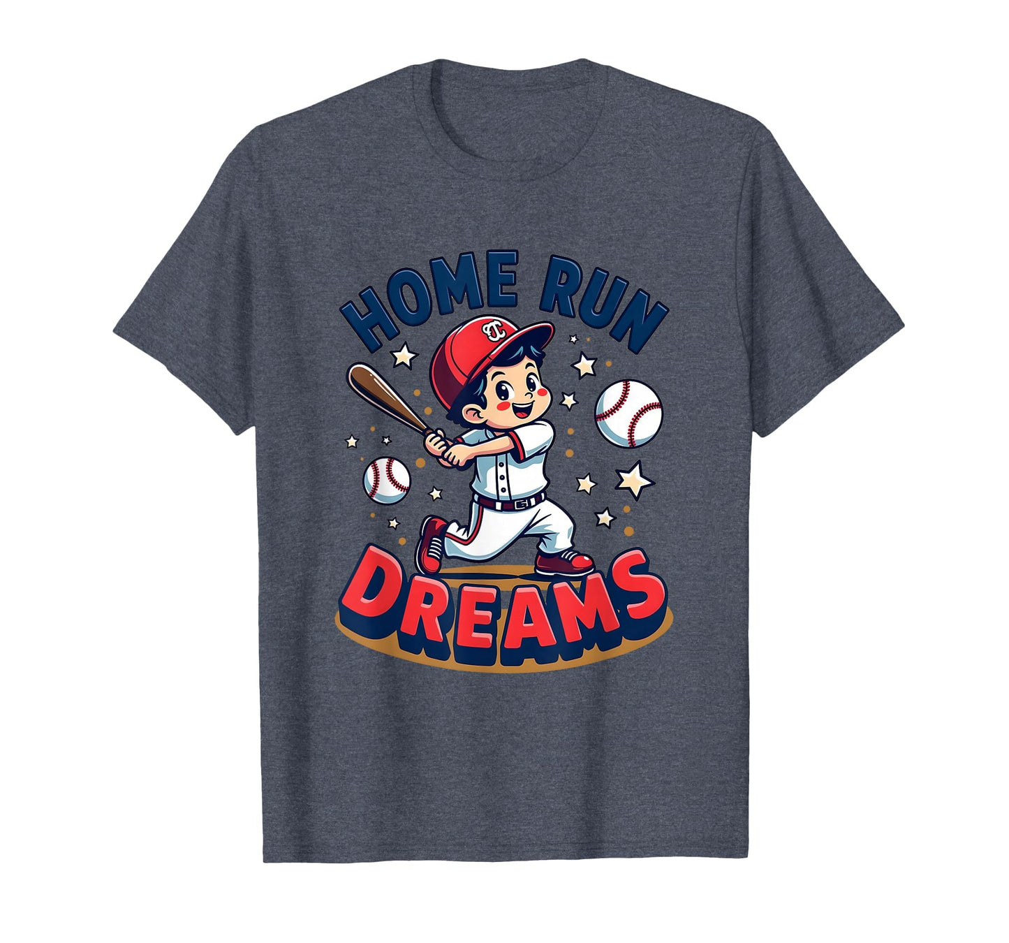 Home Run Dreams Funny Baseball T-Shirt - Aesthetic Graphic for Adults - T-Shirt, Sweatshirt, Hoodie