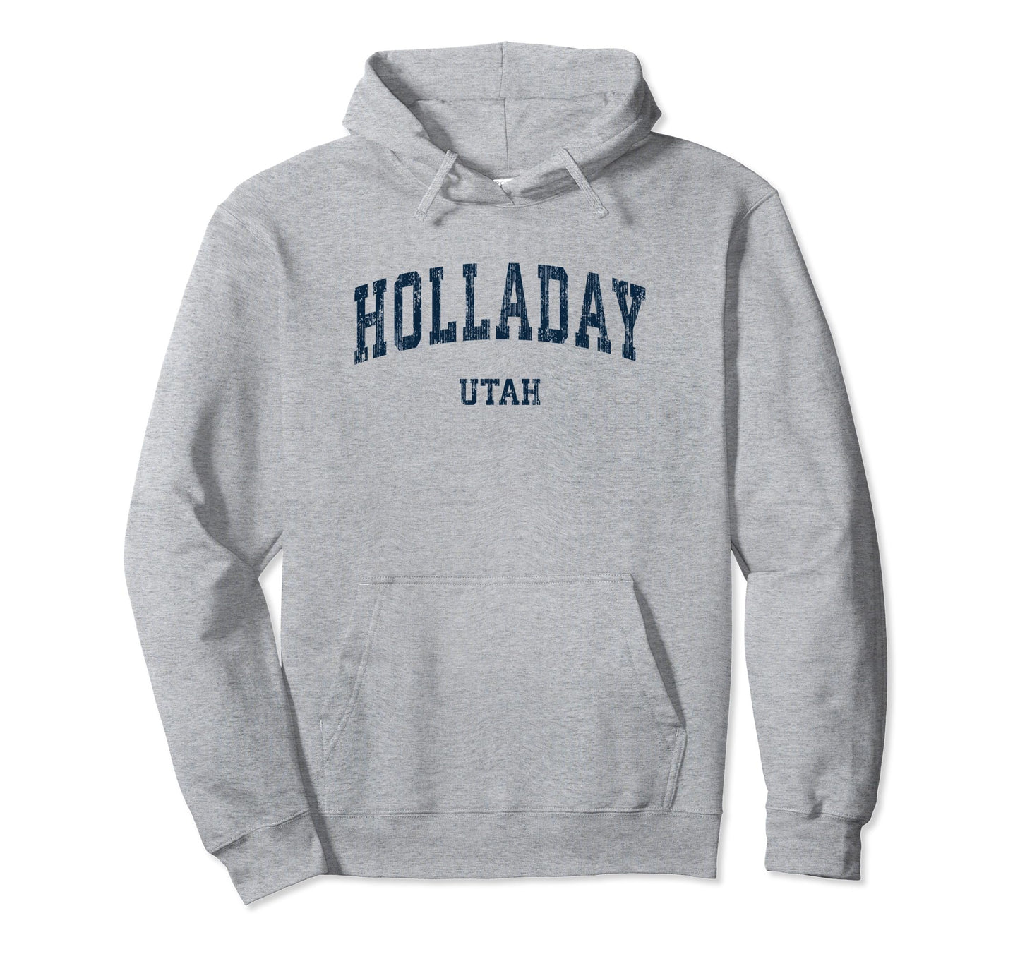 Holladay Utah Ut Varsity Sports Navy Hoodie - Aesthetic Graphic Men Women - T-Shirt, Sweatshirt, Hoodie