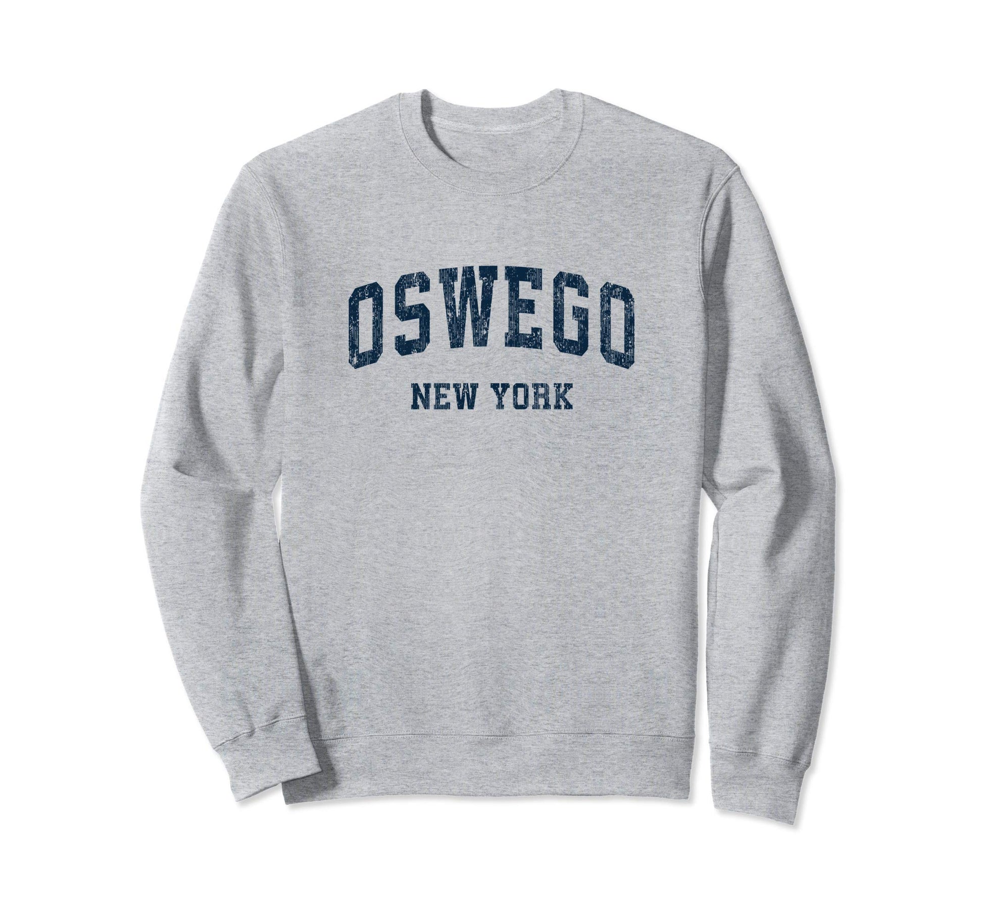 Oswego New York Ny Varsity Sports Navy Sweatshirt - Trendy Graphic Unisex - T-Shirt, Sweatshirt, Hoodie