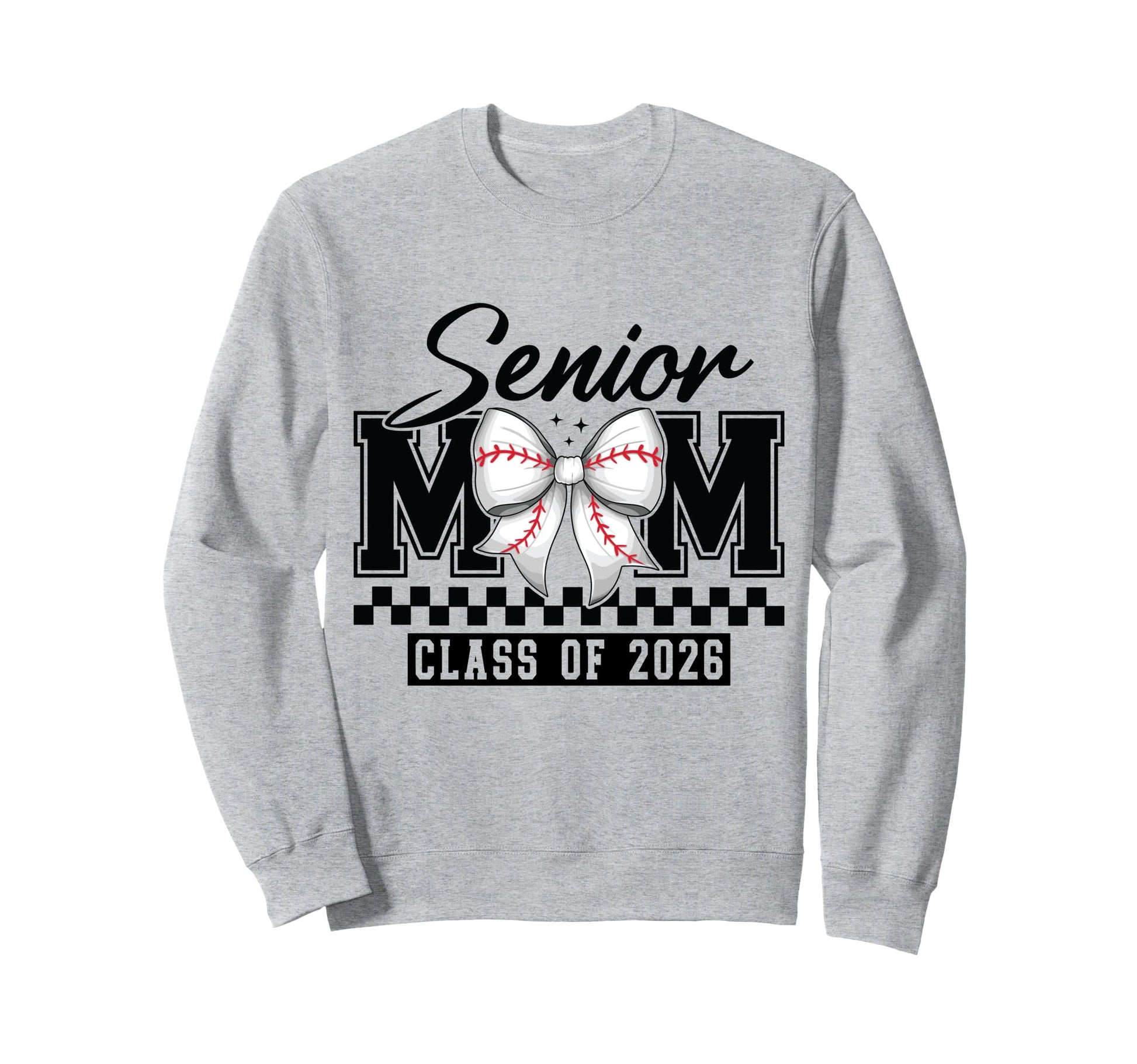 Senior Mom Class 2026 Baseball Sweatshirt - Minimalist Print Men Women - T-Shirt, Sweatshirt, Hoodie