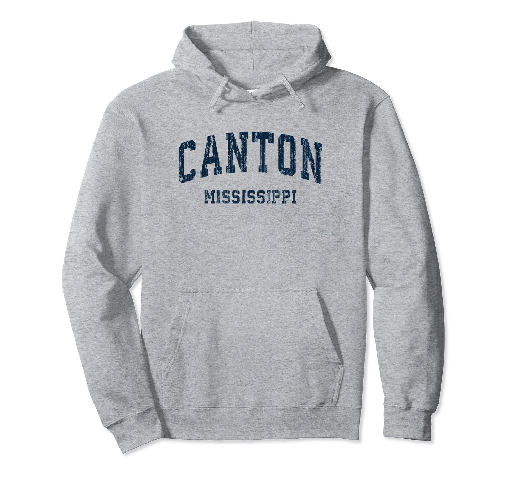 Canton Mississippi Ms Varsity Sports Navy Hoodie - Novelty Apparel Unisex - T-Shirt, Sweatshirt, Hoodie