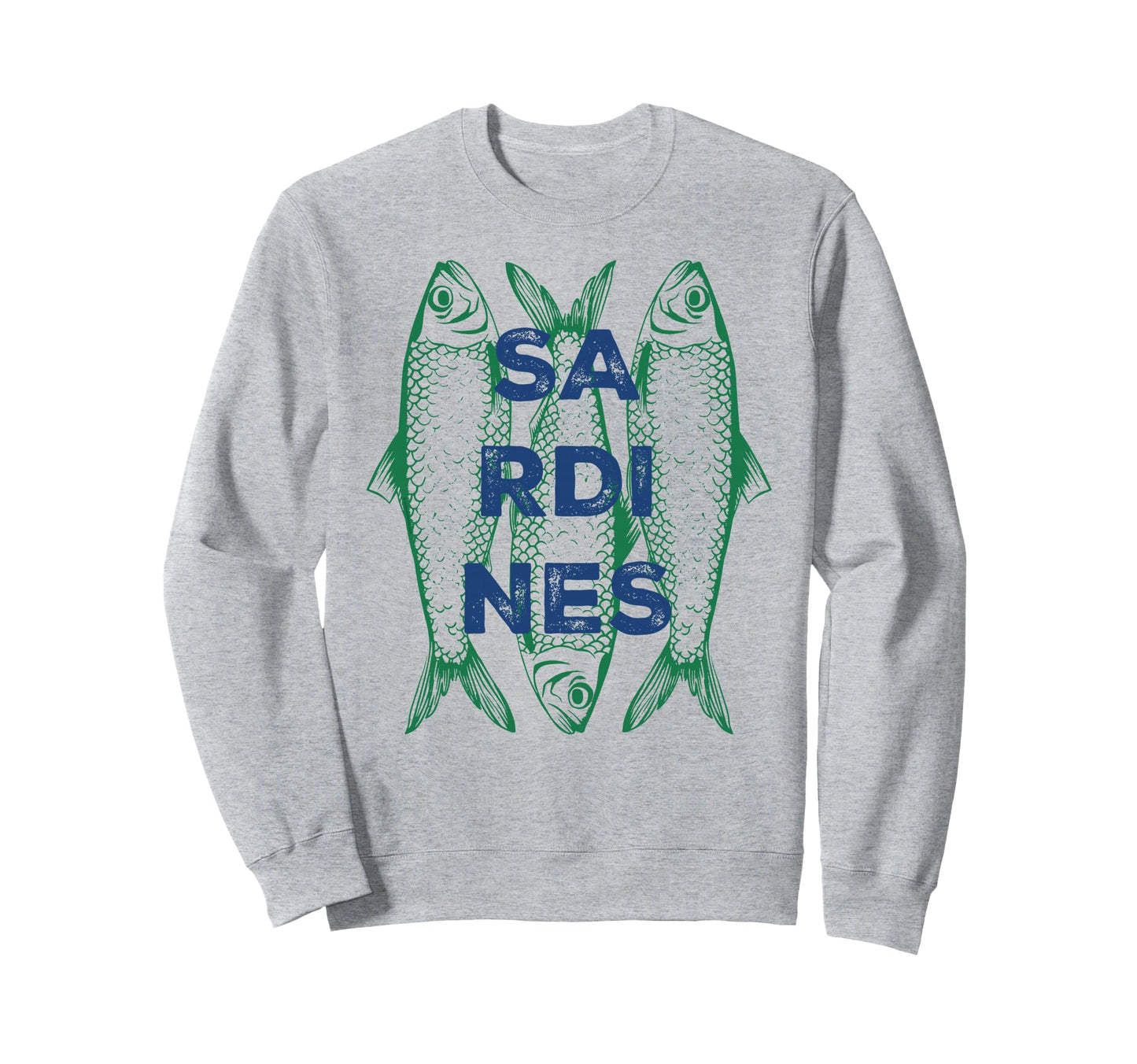 Sardines Illustration Trio Minimalist Sweatshirt - Minimalist Print Unisex - T-Shirt, Sweatshirt, Hoodie