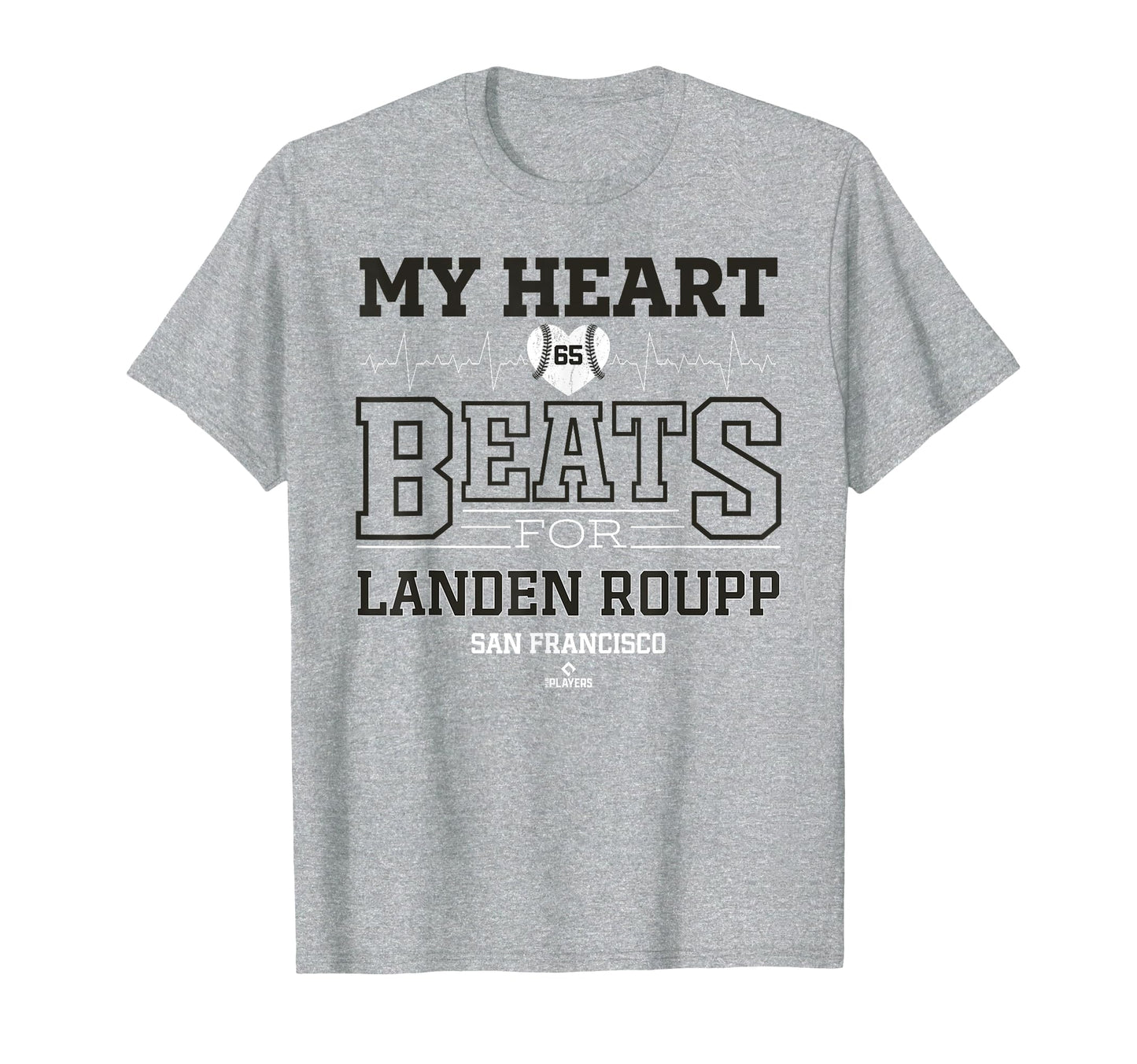 My Heart Beats Landen Roupp San T-Shirt - Casual Everyday Wear Men Women - T-Shirt, Sweatshirt, Hoodie