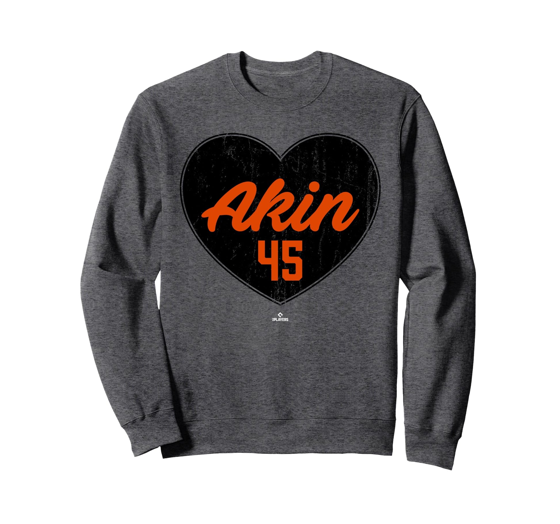 Distressed Heart Keegan Akin Baltimore Sweatshirt - Novelty Apparel Unisex - T-Shirt, Sweatshirt, Hoodie