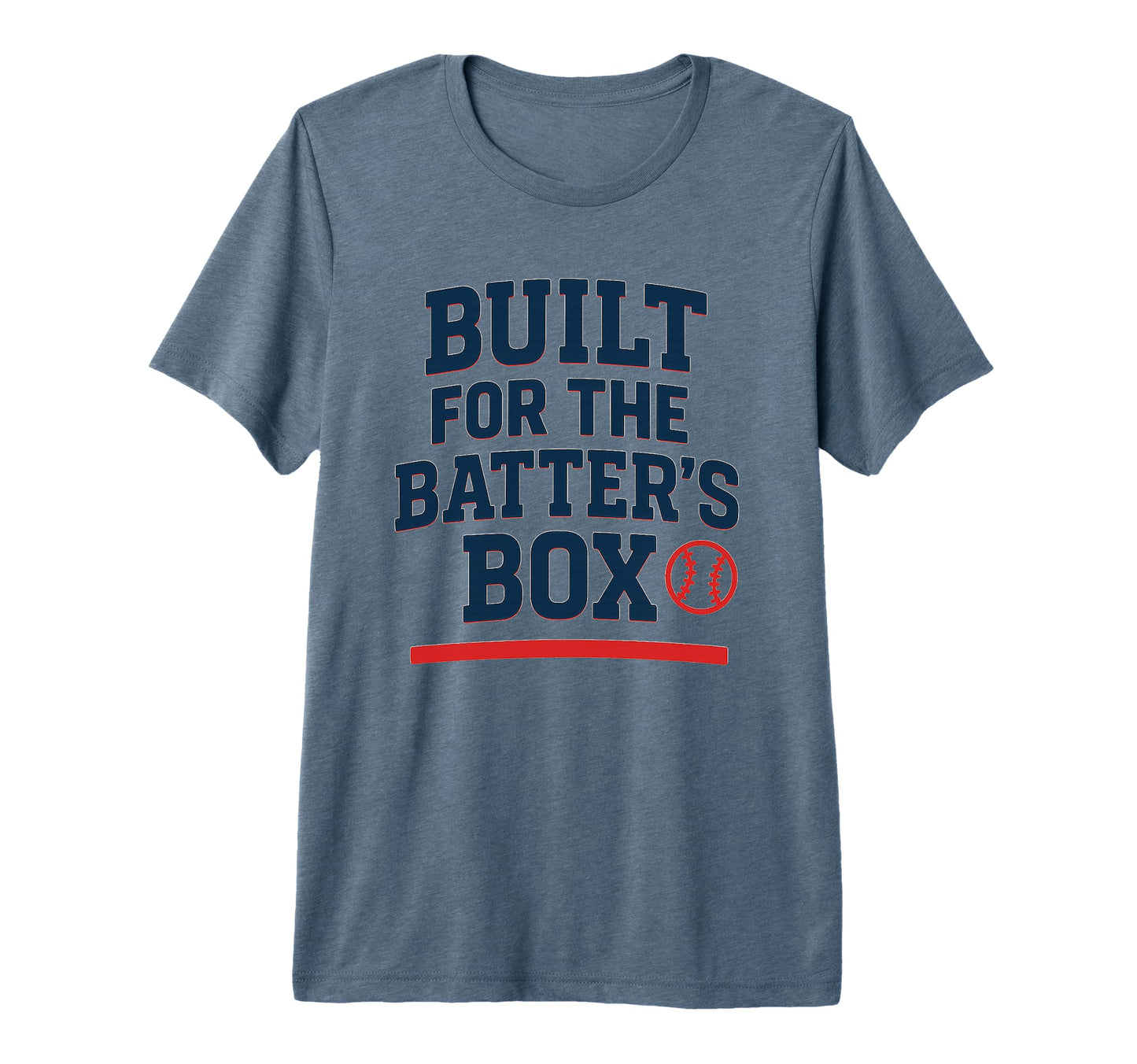 Built Batters Box Powerful Baseball T-Shirt - Custom Art Print for Adults - T-Shirt, Sweatshirt, Hoodie