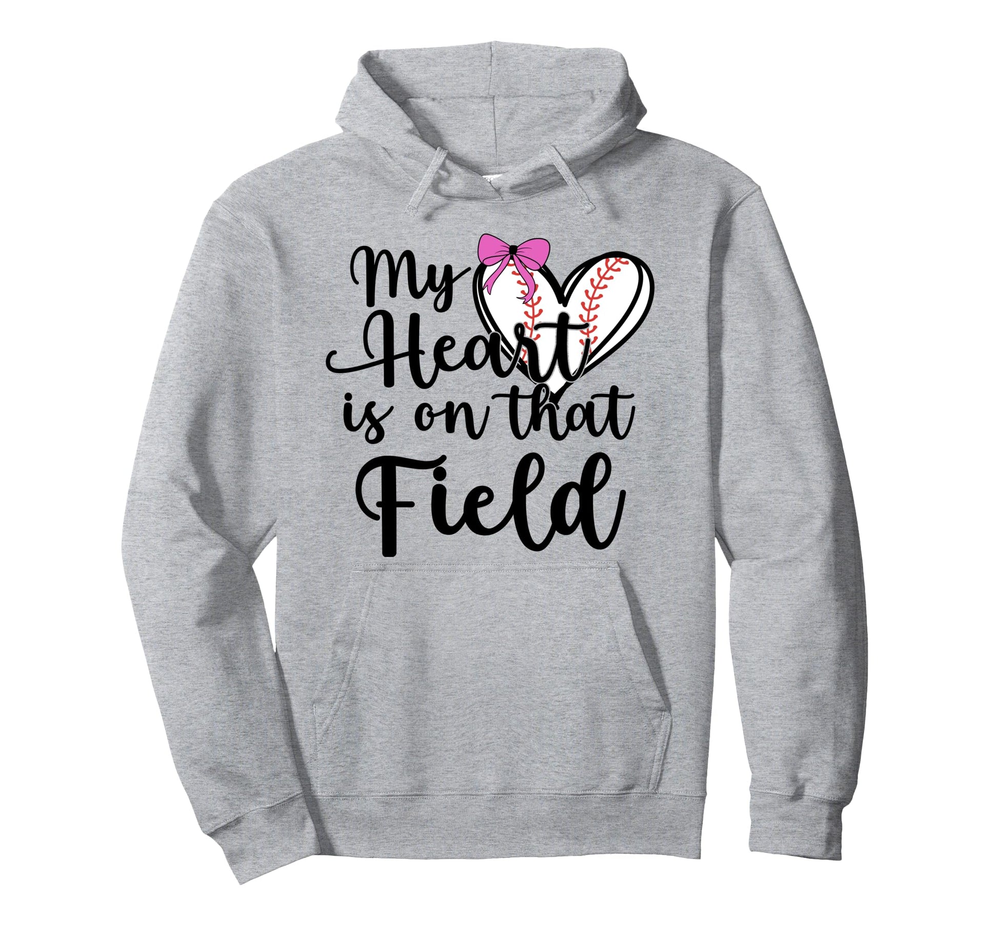Baseball Mom Coquette Bow My Hoodie - Casual Everyday Wear for Adults - T-Shirt, Sweatshirt, Hoodie