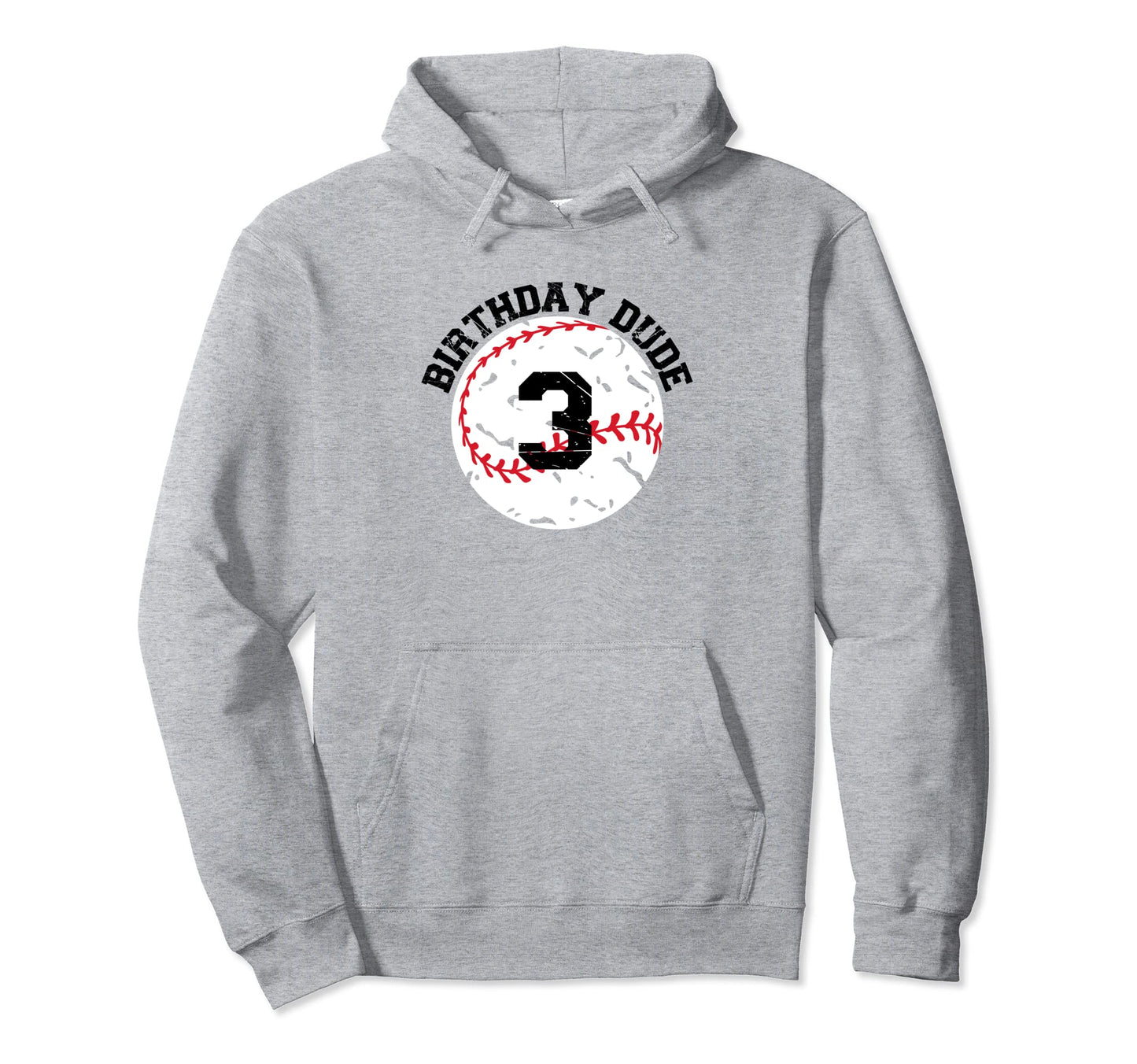 3 Year Old 3Rd Birthday Dude Baseball Hoodie - Aesthetic Graphic Unisex - T-Shirt, Sweatshirt, Hoodie