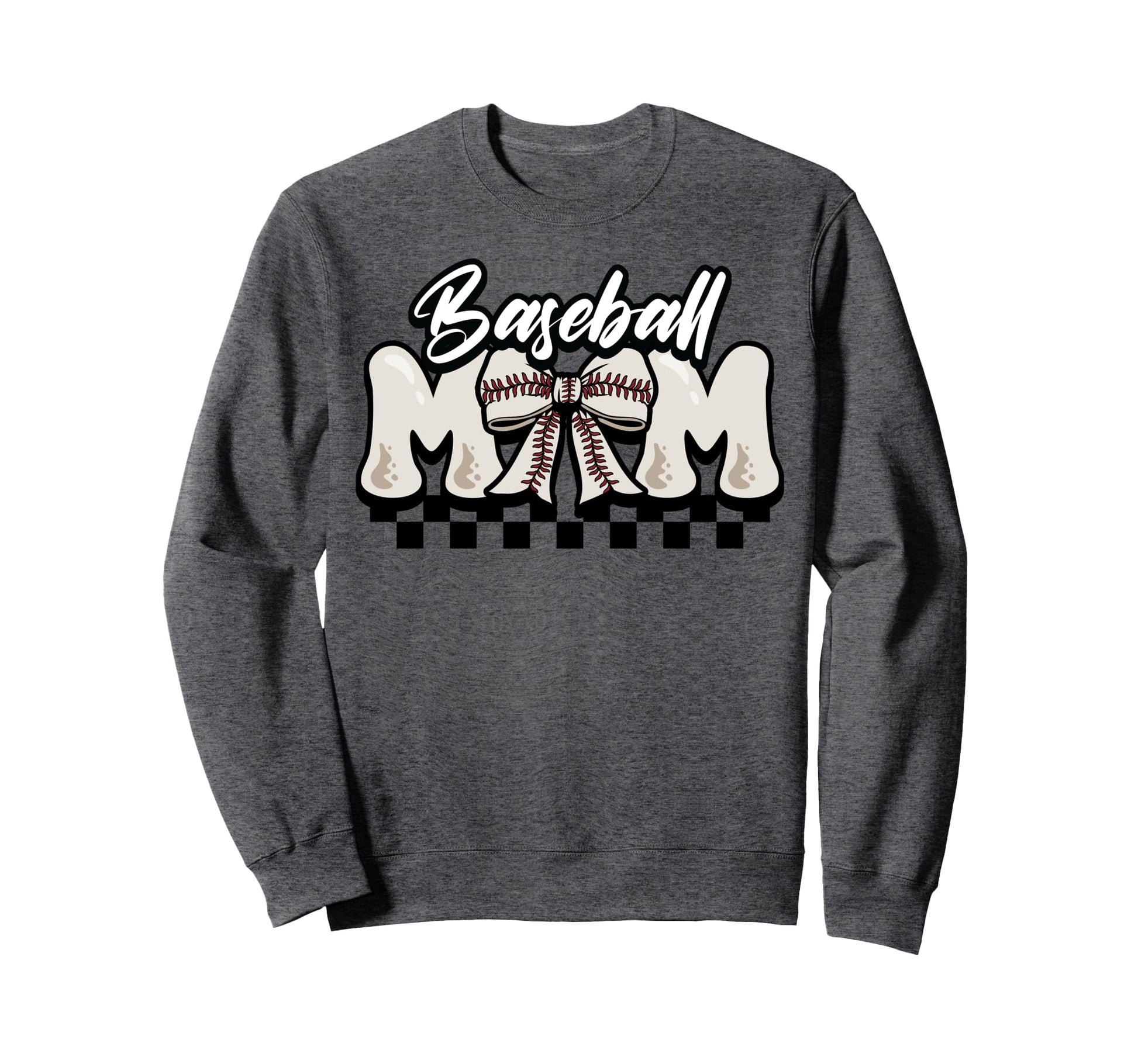 Baseball Mom Mothers Day Coquette Bow Sweatshirt - Streetwear Style Unisex - T-Shirt, Sweatshirt, Hoodie