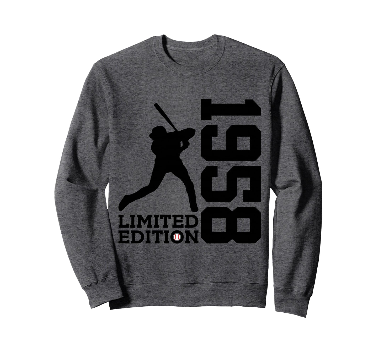68Th Birthday Baseball 1958 Sweatshirt - Custom Art Print for Adults - T-Shirt, Sweatshirt, Hoodie