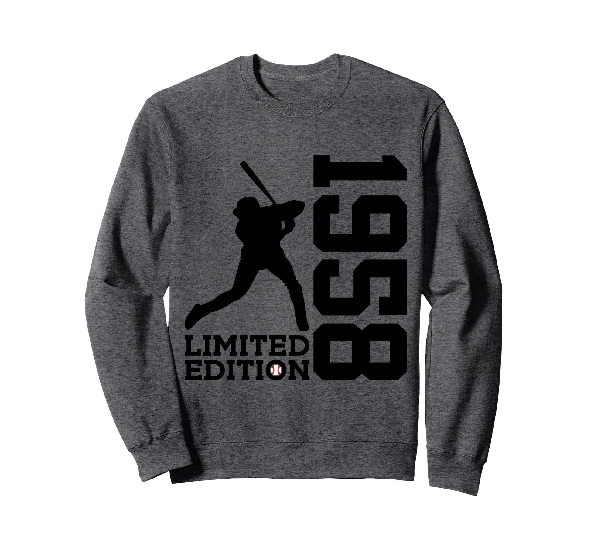 68Th Birthday Baseball 1958 Sweatshirt - Custom Art Print for Adults - T-Shirt, Sweatshirt, Hoodie