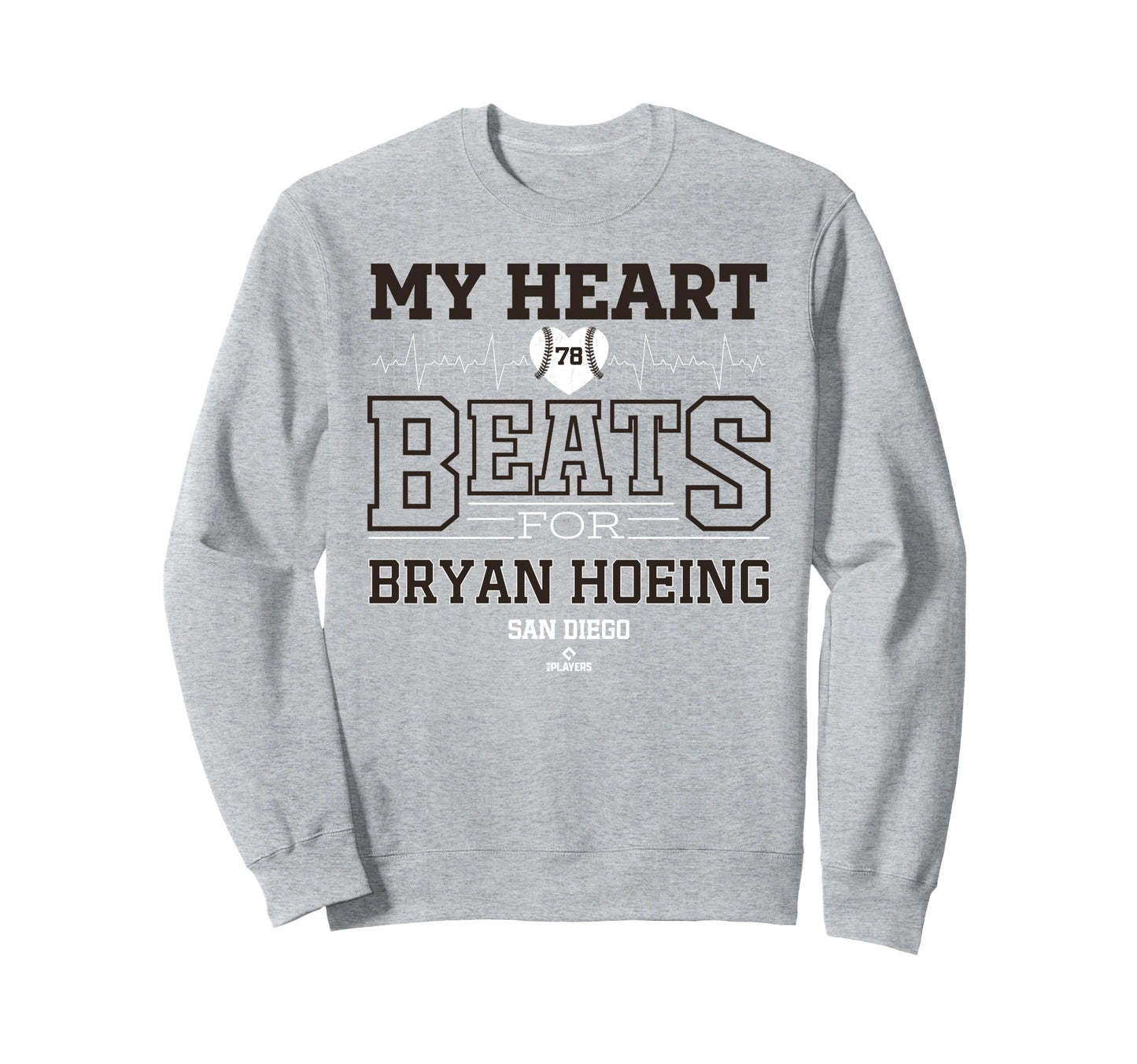 My Heart Beats Bryan Hoeing San Sweatshirt - Novelty Apparel Men Women - T-Shirt, Sweatshirt, Hoodie