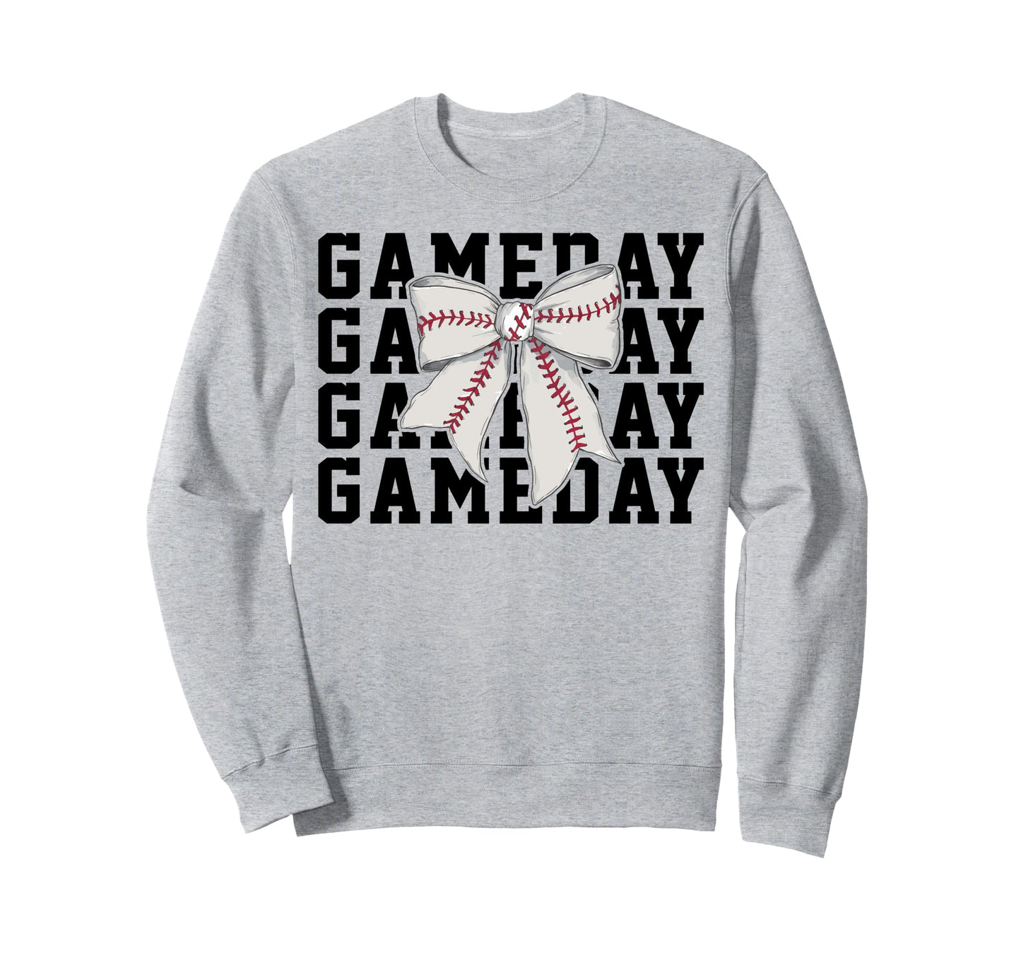 Baseball Lover Coquette Bow Game Sweatshirt - Streetwear Style Men Women - T-Shirt, Sweatshirt, Hoodie